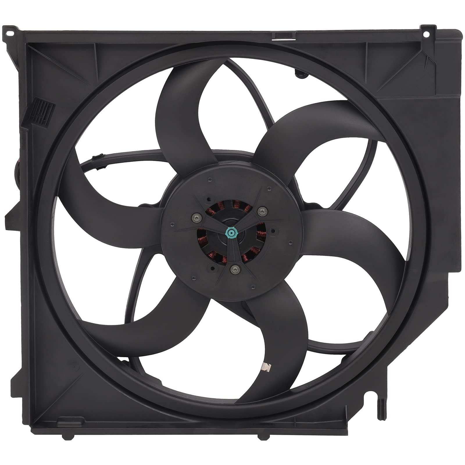 Universal Slim Push Pull Radiator Fan Assembly 13.5V Cooling Fan Kit - Driver Side/LH 621-194 KFKGF - Compatible with 2004-2011 BMW X3 - Perfect for Engine Cooling & Overheating Prevention
