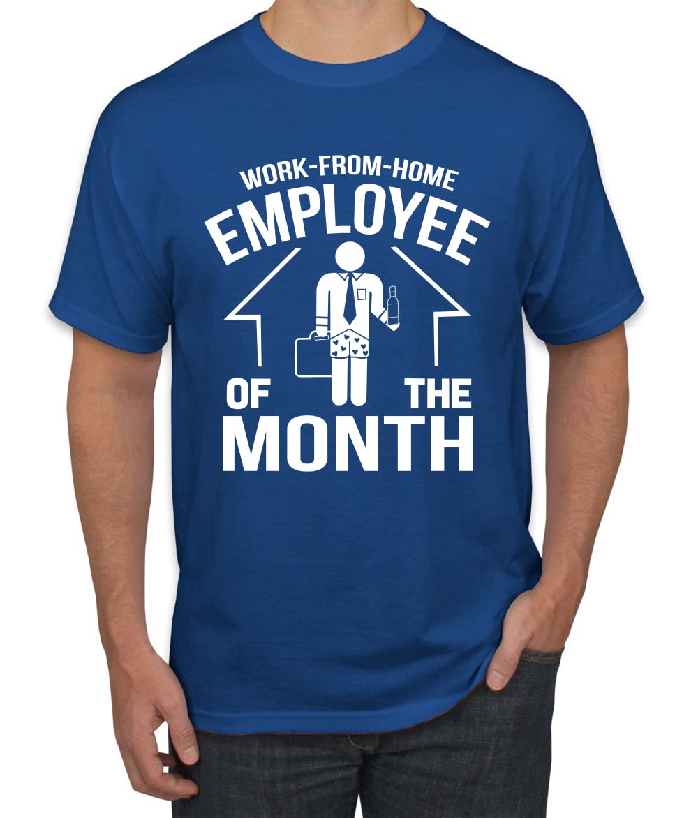 Funny Employee of The Month Graphic T-Shirt for Men - Wild Bobby Office Humor Cotton Tee | Comfortable Work From Home Shirt for Remote Workers | Perfect Gift for Coworkers & Virtual Team Building | Ideal for Zoom Meetings, Video Calls & Casual Fridays | Great for Home Office, Daily Remote Work & Online Celebrations | Use for Virtual Happy Hours, Workplace Appreciation & Online Team Events
