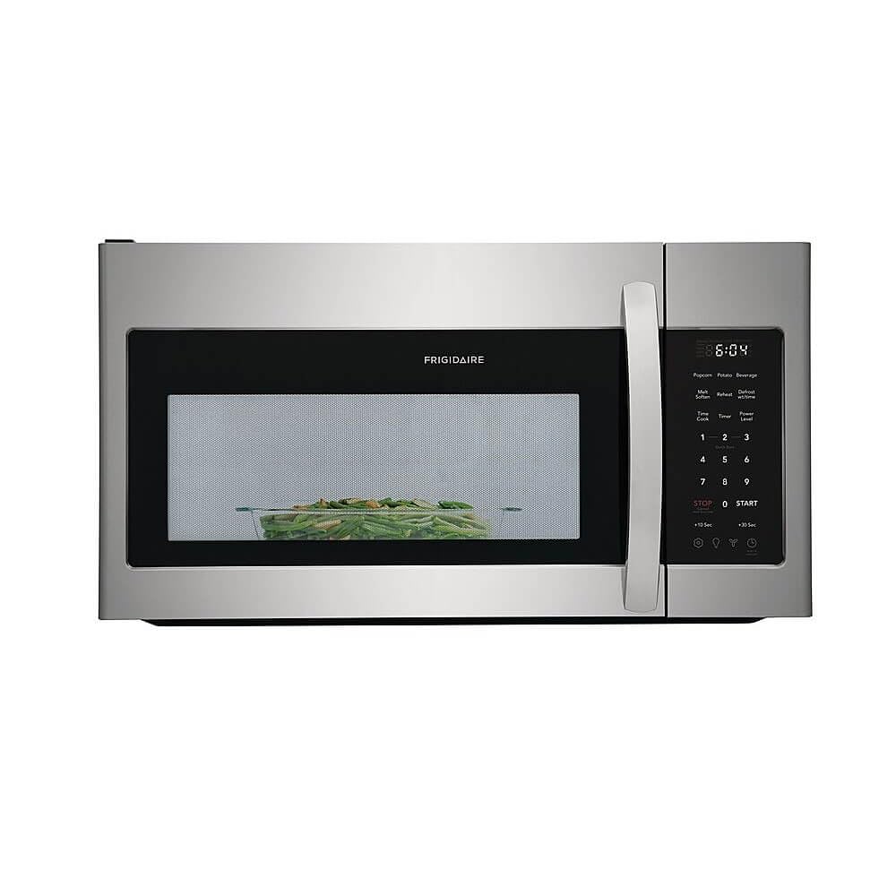 Frigidaire 1.8 Cu. Ft. Stainless Steel Over-The-Range Microwave with LED Lighting - Perfect for Kitchen Remodeling & Space-Saving Cooking