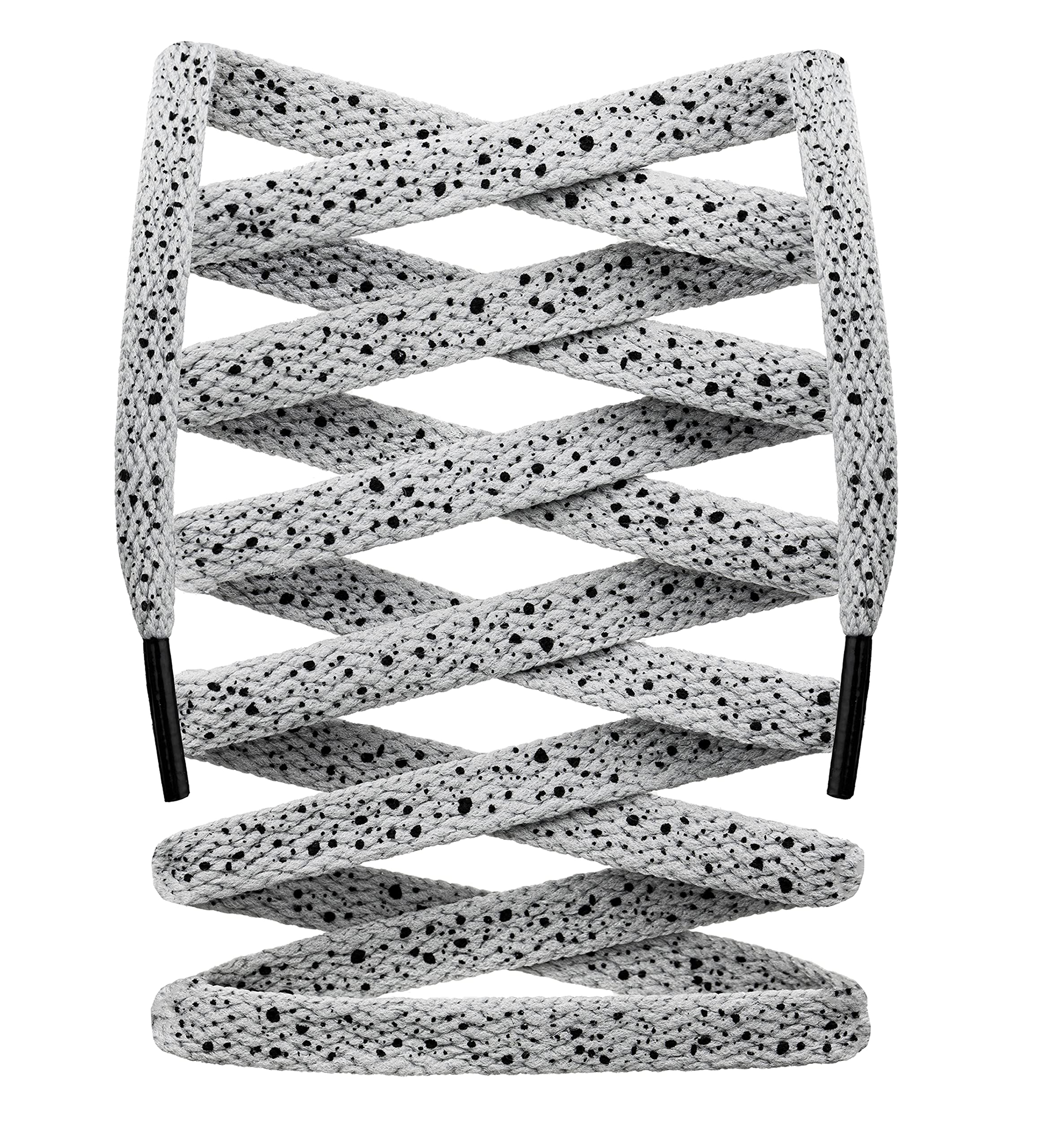 Durable Oreo Cement Spotted Shoelaces for Air Jordan 3 & 4 - Premium Replacement Laces for Sneakers - Perfect for Basketball, Casual Wear & Sneaker Customization