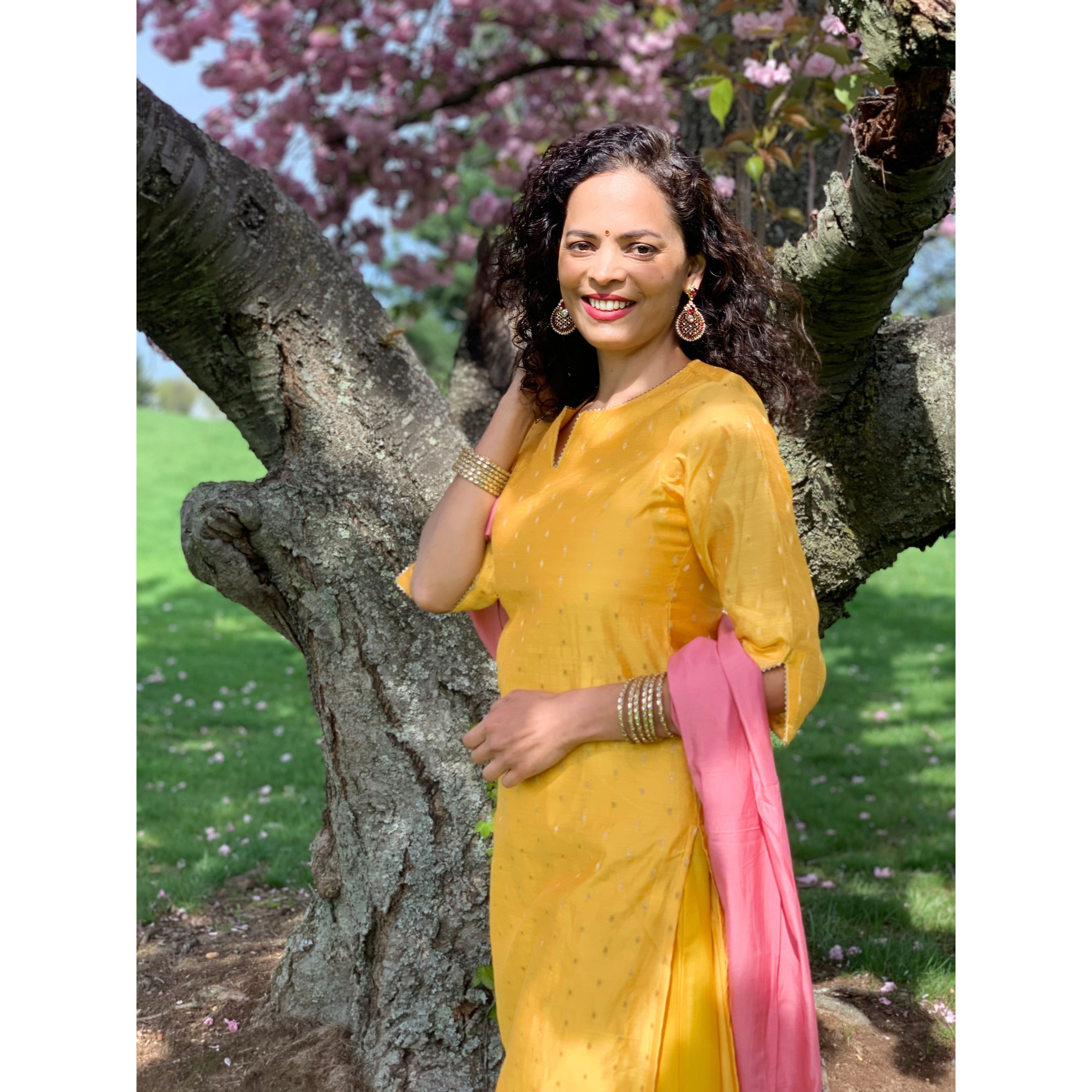 Elegant Yellow and Gold Printed Chanderi Silk Kurta Set for Women | Traditional Indian Ethnic Wear | Perfect for Festivals, Weddings & Special Occasions