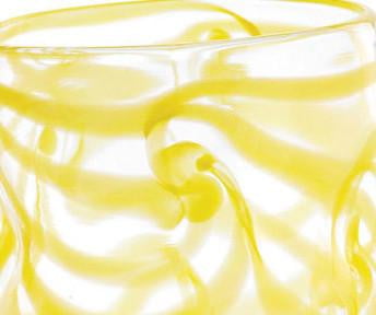 Aria Yellow Swirl Dinner Plates Set of 6 - Elegant Tableware for Dining, Parties, and Home Decor