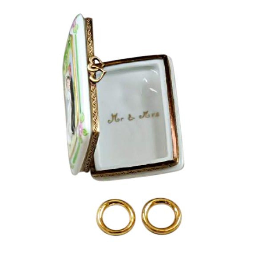 Elegant Limoges Wedding Guest Book - Perfect for Bridal Showers, Ceremonies & Receptions - Luxury Keepsake for Couples