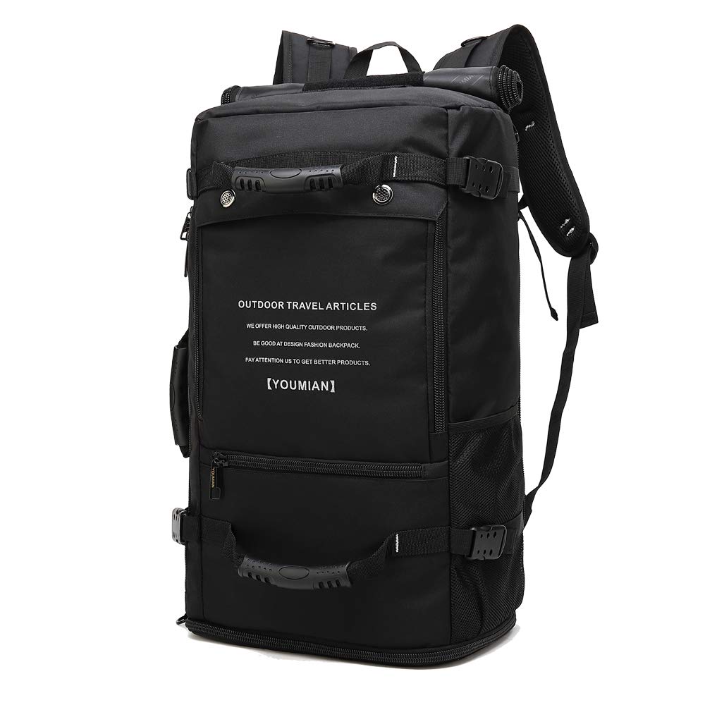 **Large Gym Duffle Bag for Men & Women - Travel Duffel with Shoe Compartment & USB Charger - Carry-On Bag for Workouts, Travel, Sports (Black)**    *(Use Cases: Perfect for gym workouts, business trips, weekend getaways, sports activities, and daily commuting.)*