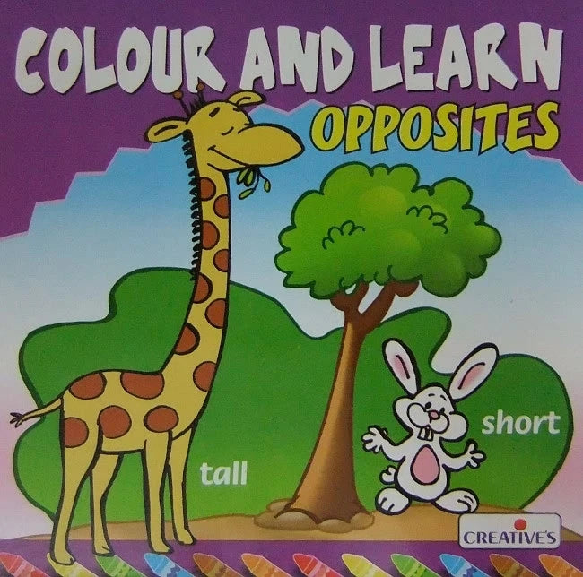 Color and Learn Opposites - Fun Educational Activity Book for Kids - Perfect for Homeschooling & Classroom Learning