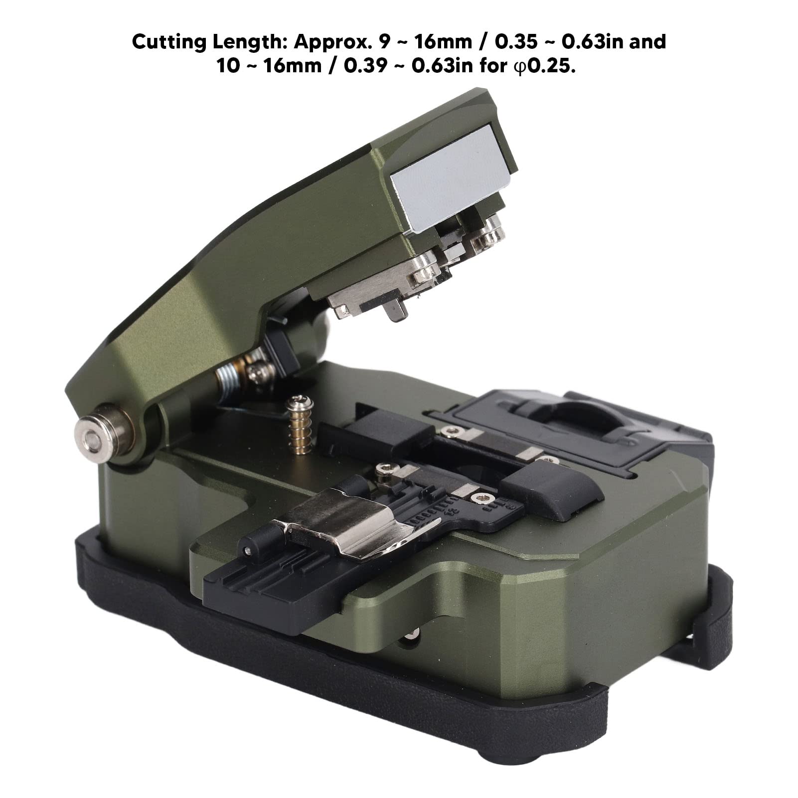 AUA X8 Mini One Step Fiber Optic Cleaver - Fully Automatic Optical Fiber Cutter with Hex Screwdriver & 0.5° Cut Angle for 0.25mm/0.9mm Cables - Perfect for Telecom, Data Centers & Network Installations