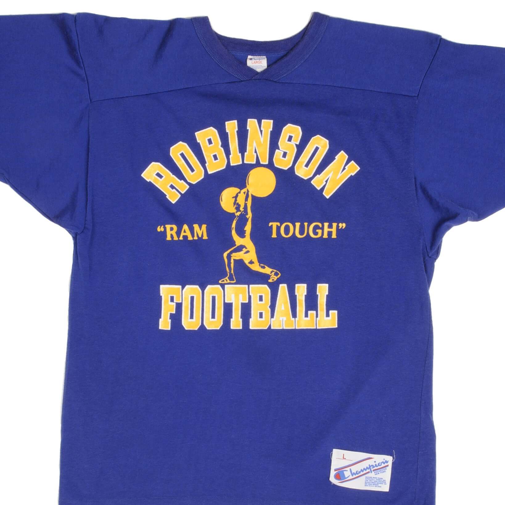 Vintage Champion Robinson Football Jersey 1980s - Large Size, Made in USA - Perfect for Retro Sports Fans, Collectibles, and Game Day Outfits