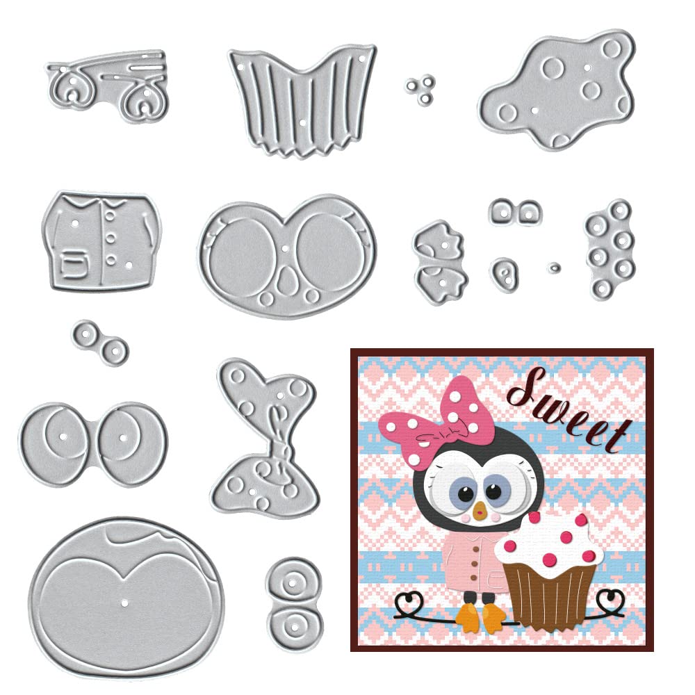 Easter Penguin Cutting Dies for Card Making - DIY Scrapbooking, Photo Album & Cake Decorating Stencil Tool | Perfect for Easter Crafts, Greeting Cards and Party Decorations