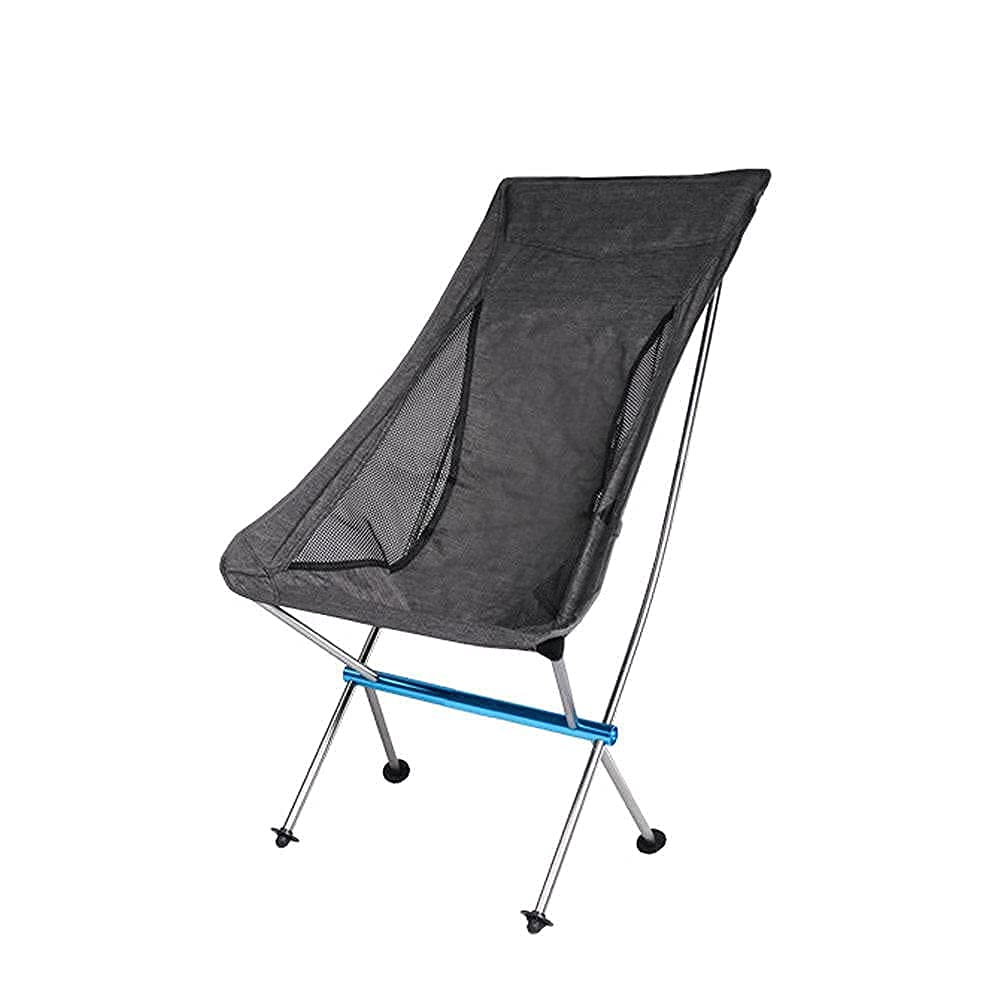 Lightweight Compact Folding Camping Chair - Portable Outdoor Backpacking Chair with Carry Bag (Red) - Perfect for Hiking, Picnics, Beach, and Backyard Relaxation