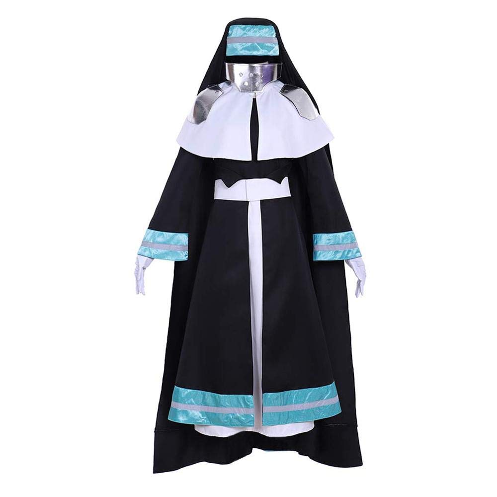 Anime Fire Force Iris Nun Cosplay Costume - Women's Battle Dress Suit for Halloween & Conventions | Enen no Shouboutai Character Outfit