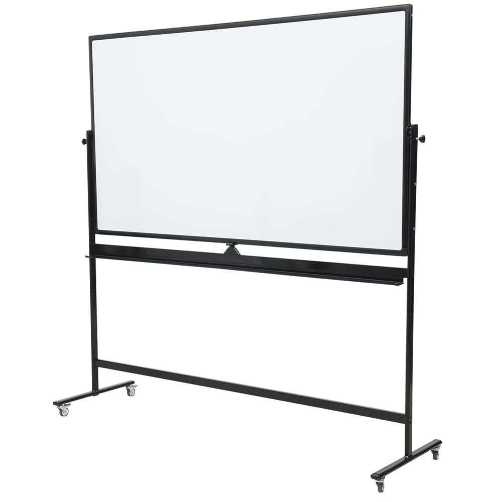 Large Magnetic Double Sided Mobile Whiteboard - 72