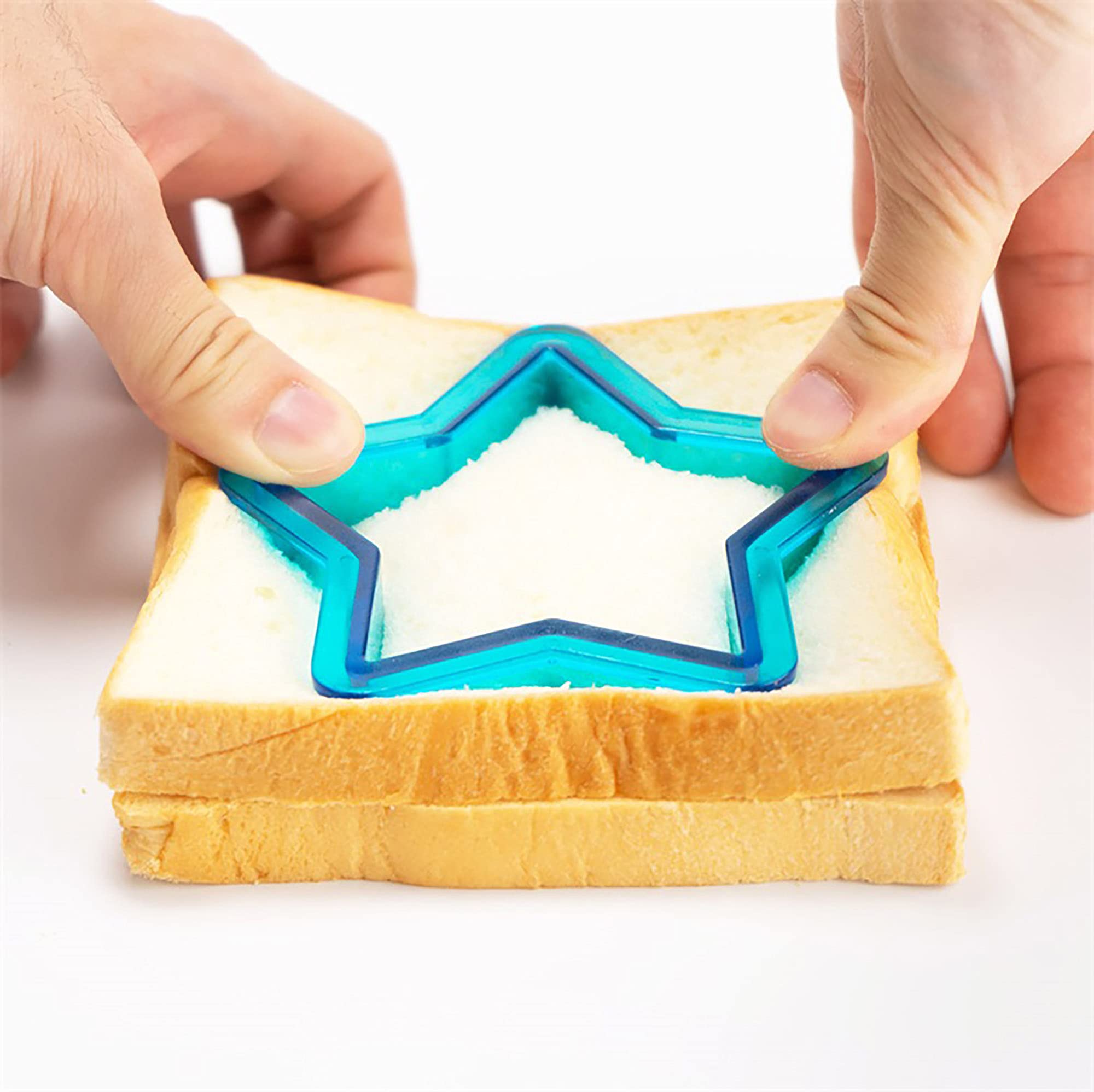 **Anvietue Pocket Sandwich Sealer Cutter - Uncrustable Sandwich Maker for Kids, Perfect for Bread, Pancakes & Cookies - Ideal for Lunchboxes, Bento Boxes & School Lunches (Star Shape) - Great for Picnics, Parties & On-the-Go Snacks**