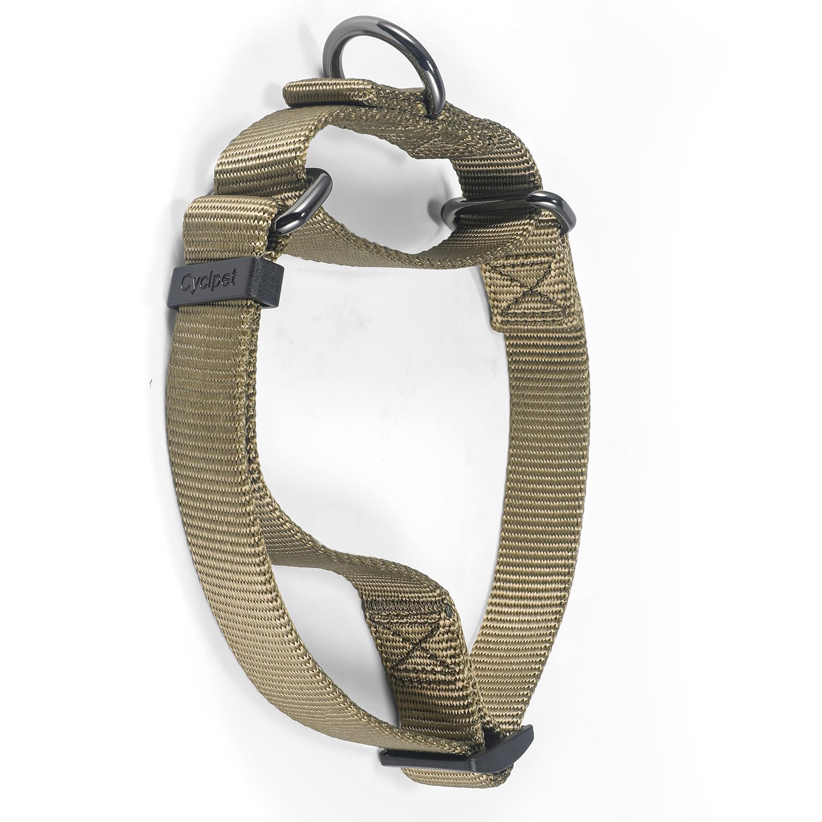 Premium Adjustable Nylon Martingale Dog Collar - No Escape Design for Small Dogs | Comfortable & Durable for Daily Walks, Training | Military Green | Small Size | Perfect for Outdoor Adventures & Obedience Classes