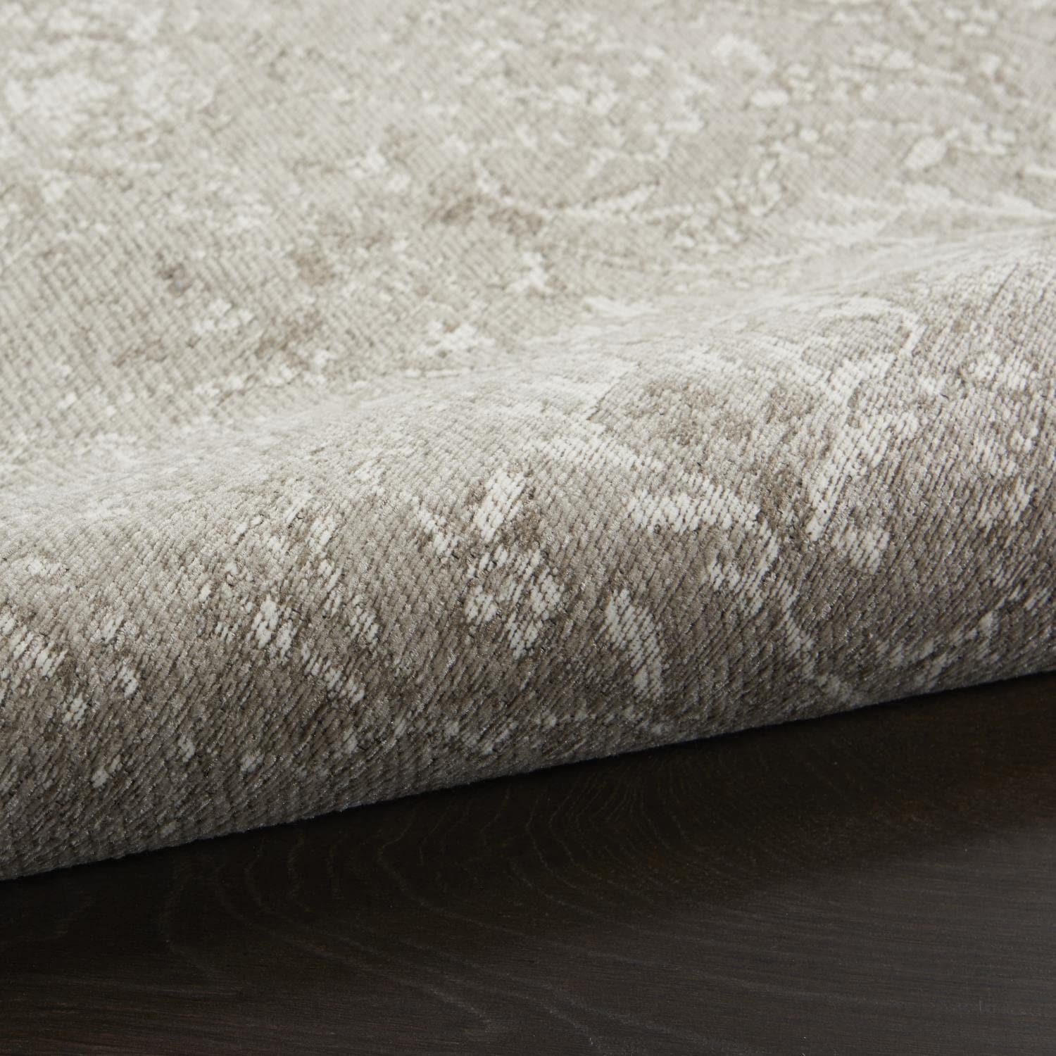 Nourison Damask Farmhouse Light Grey 8' x 10' Area Rug - Easy to Clean, Non-Shedding, Stain Resistant - Perfect for Bedroom, Living Room, Dining Room & Kitchen Decor (8x10)