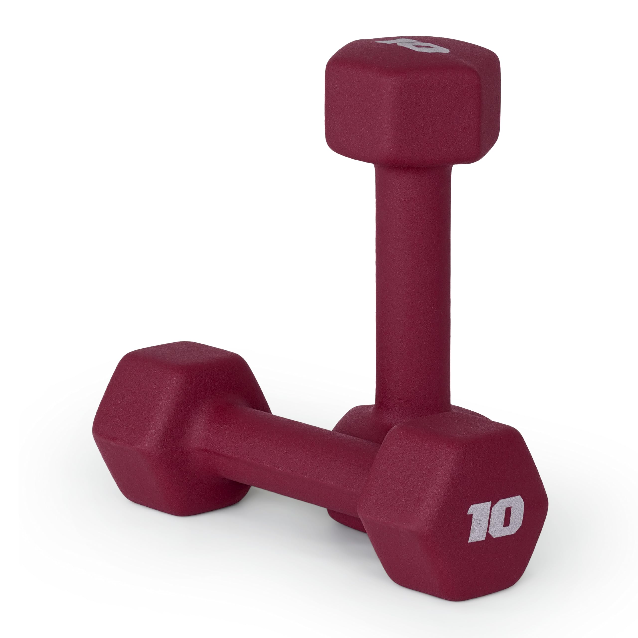 CAP Barbell Neoprene Dumbbell Weights Set - 5-50lb Pairs for Home Gym, Strength Training & Fitness Workouts | Multiple Color Options | Non-Slip Grip for Safe Exercise