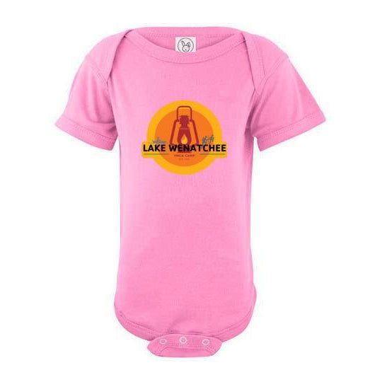 Lake Wenatchee 2020 Infant Short Sleeve Bodysuit - Soft Cotton Baby Onesie for Boys & Girls - Perfect for Playtime, Daycare & Family Photos