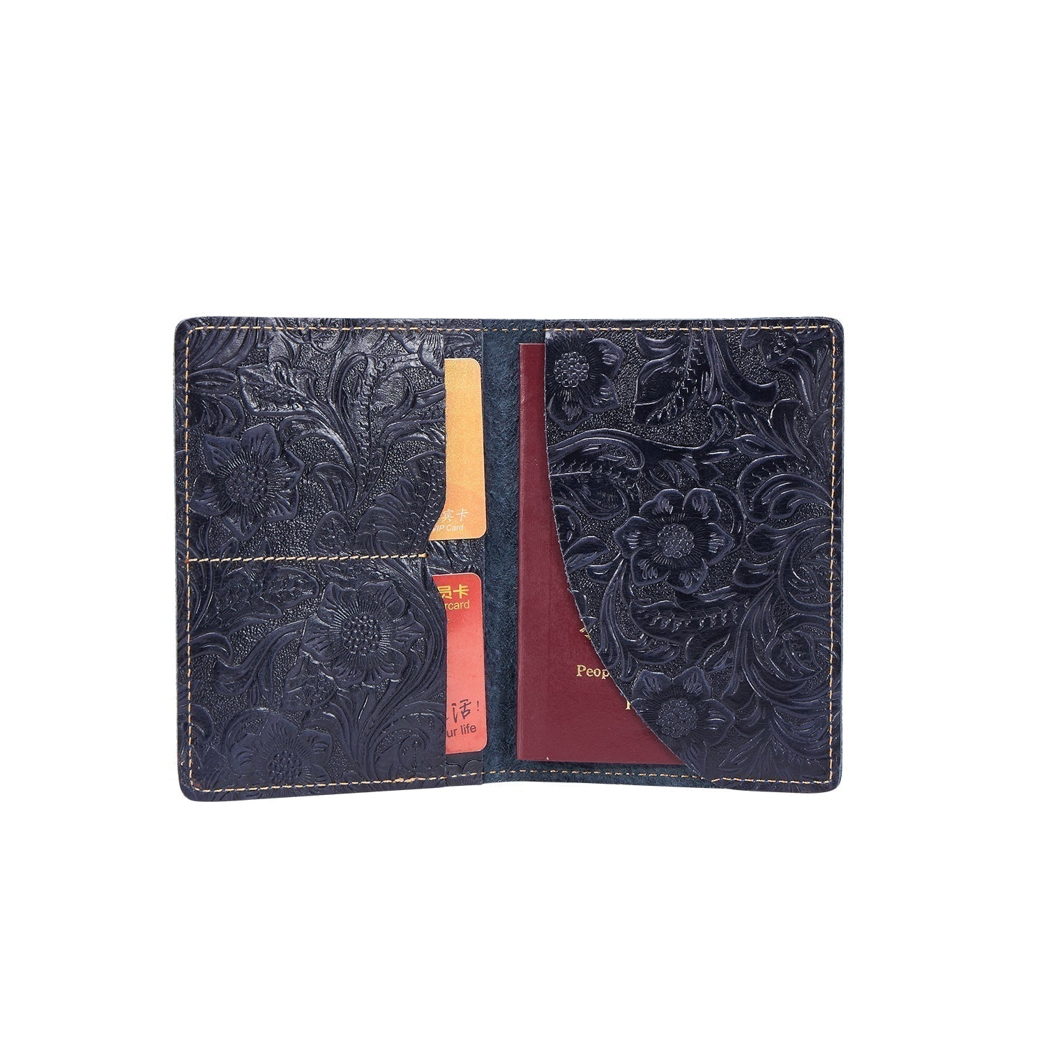 Premium Unisex Dual Fold Passport Holder - RFID Blocking Travel Wallet for Men & Women - Perfect for International Flights, Business Trips & Vacations