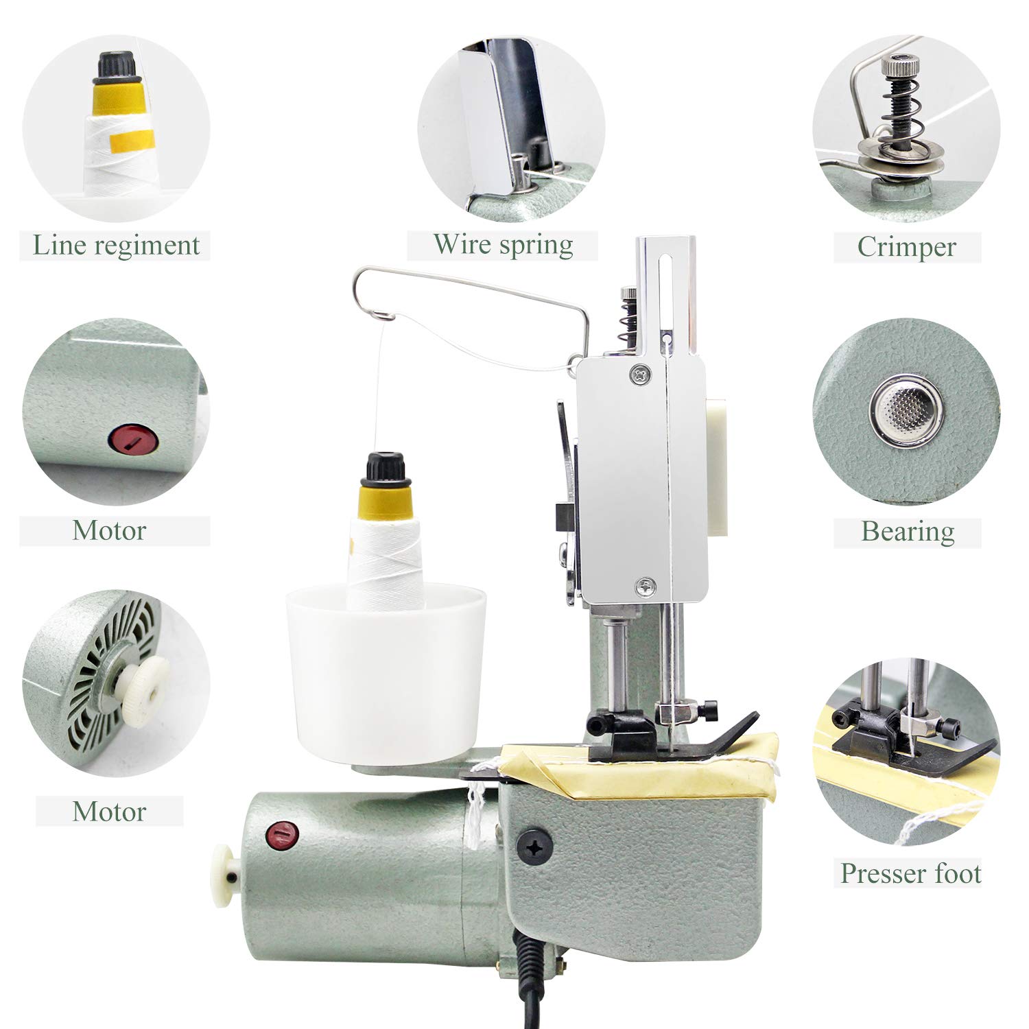 Hanchen Electric Bag Sealing Machine - Portable Thin Bag Closer, Automatic Fabric Stitcher with CE Certification & 1 Year Warranty | Ideal for Home Sewing, Crafting, and Small Business Packaging