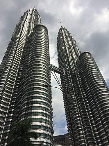 20x30 Inch Laminated Poster of Petronas Towers Kuala Lumpur Malaysia - Vibrant Colors & High-Quality Print - Perfect for Home, Office & Dorm Decor - Fits Standard Frames