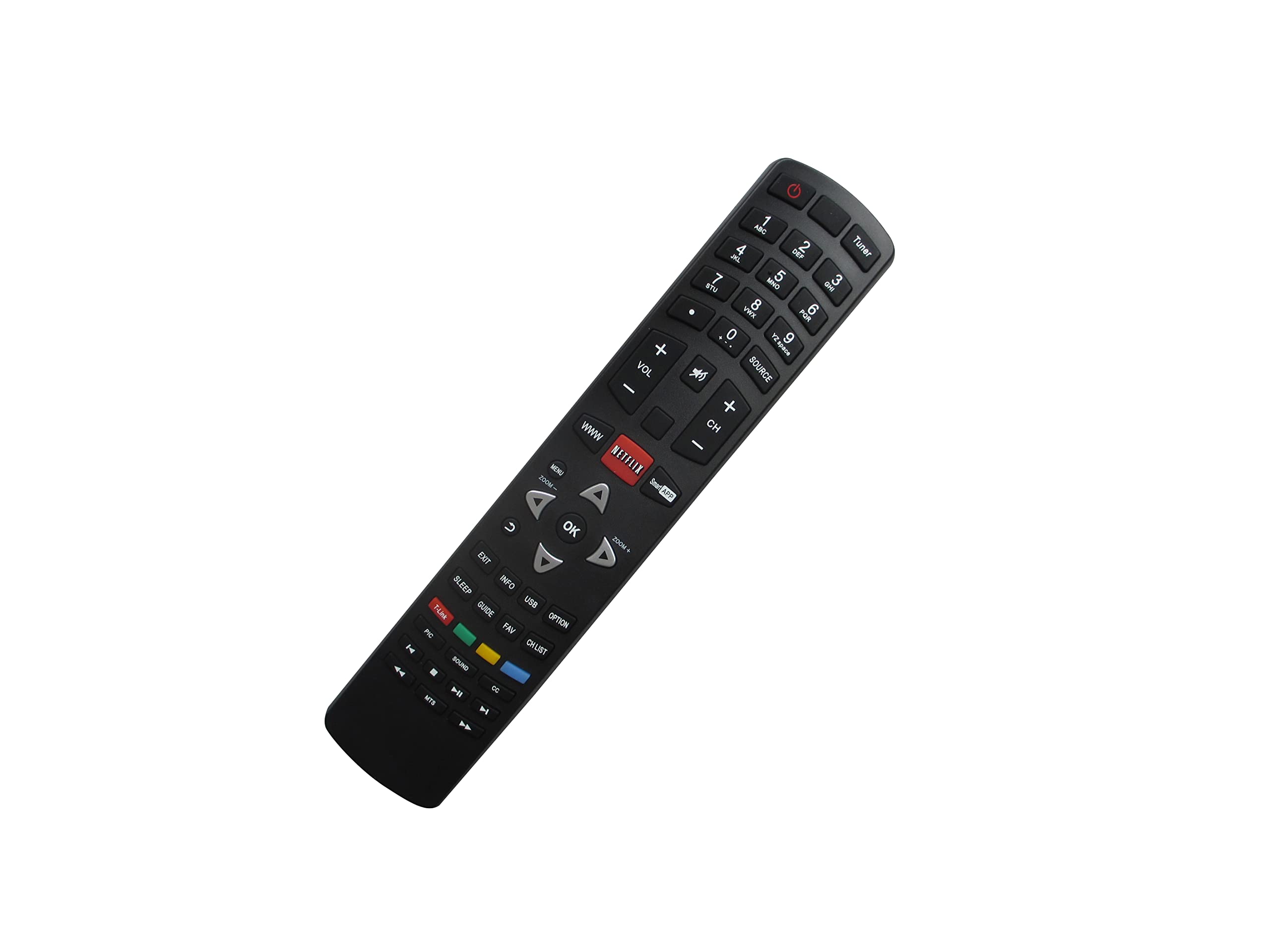 Universal Replacement Remote Control for AC, TV, Audio - Compatible with MIRAY, Polystar, OLIMPO RC311S, Nisato RC311S NLED-60SMTUHDLT, Kioto RC311S 55S6600 TV - Perfect for Home Entertainment Systems and Smart Devices