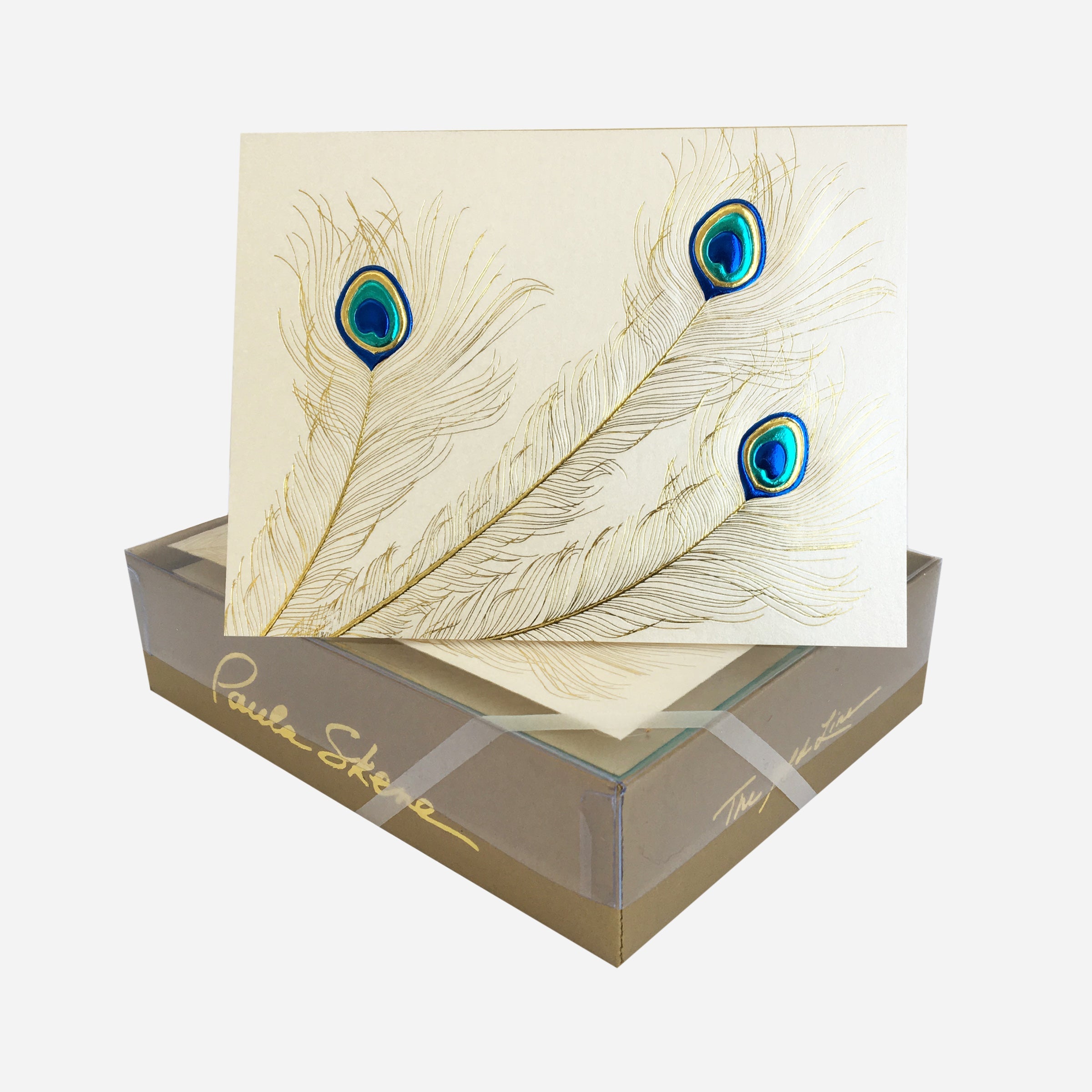 Peacock Trio Note Cards - Set of 6 Blank Greeting Cards with Envelopes | Perfect for Thank You Notes, Birthday Wishes & Special Occasions