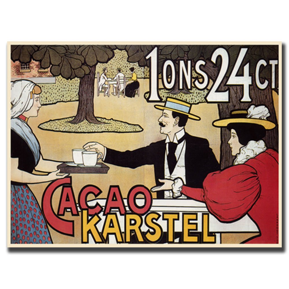 Trademark Art Cacao Karstel Canvas Wall Art - 18x24 Inch Modern Home Decor for Living Room, Bedroom & Office