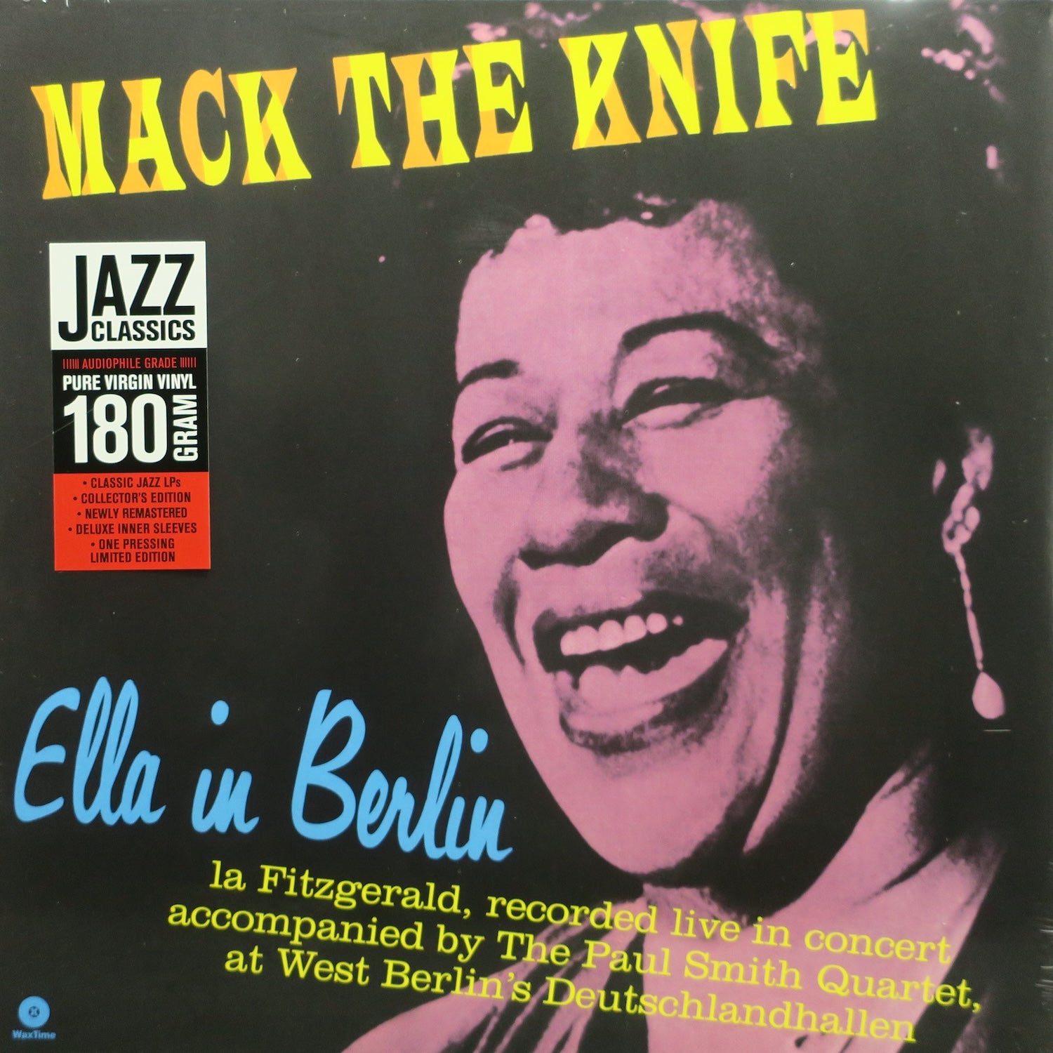 Ella Fitzgerald 'Ella In Berlin: Mack The Knife' 180g Vinyl LP Record - Audiophile Edition, Jazz Music Collectible - Perfect for Home Listening & Vinyl Enthusiasts