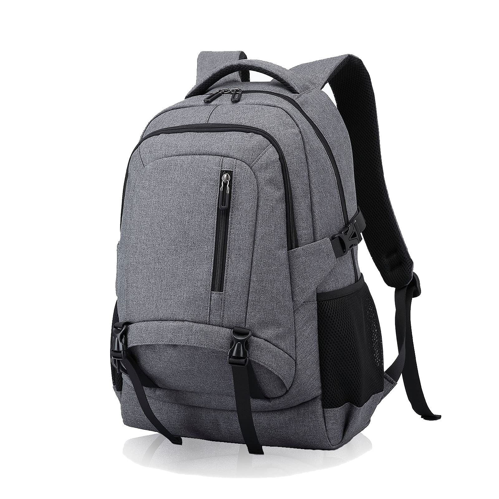 Premium Durable Laptop Backpack for 15.6 Inch Laptop - Waterproof Travel Backpack with Headphone Port - Ideal for School, College, Business & Daily Commute - Perfect for Students & Professionals (Grey)