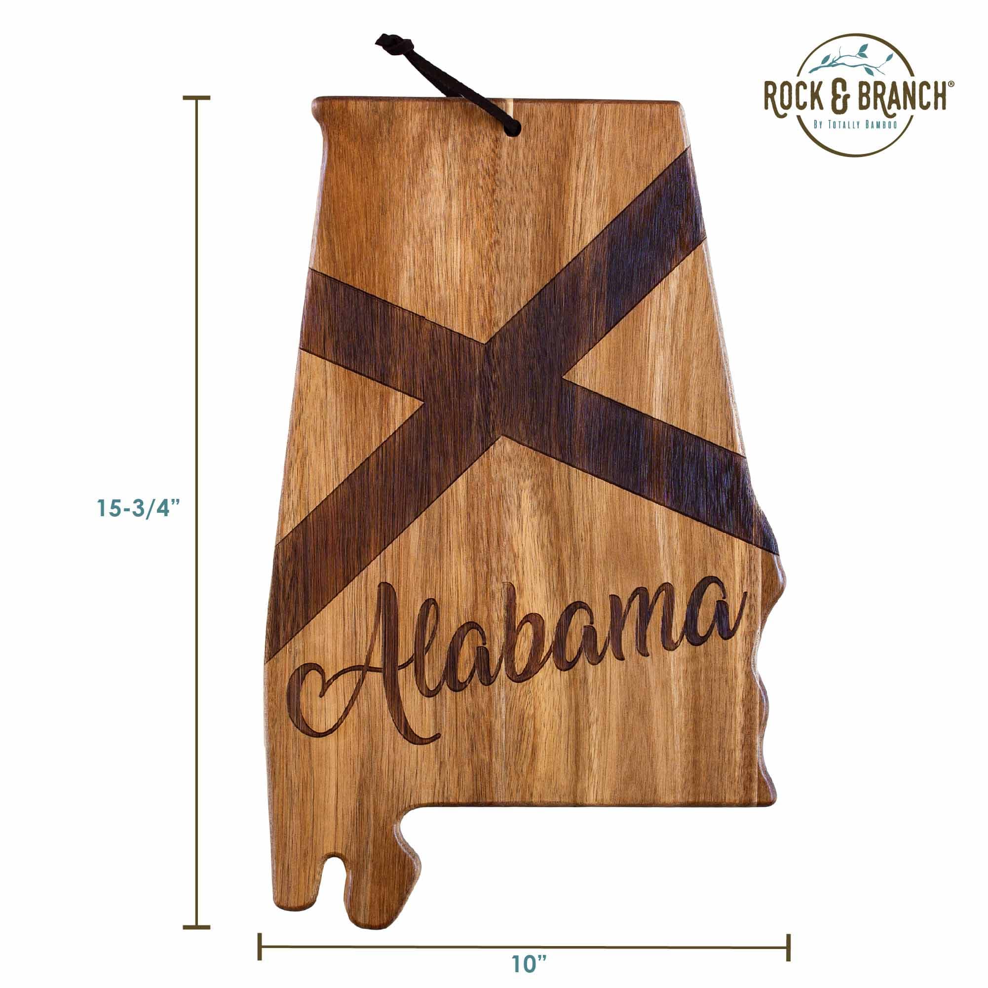 Premium Rock & Branch® Origins Series Alabama Wood Cutting Board - Handcrafted Chopping Board for Kitchen, Charcuterie & Serving - Perfect for Home Chefs & Entertaining