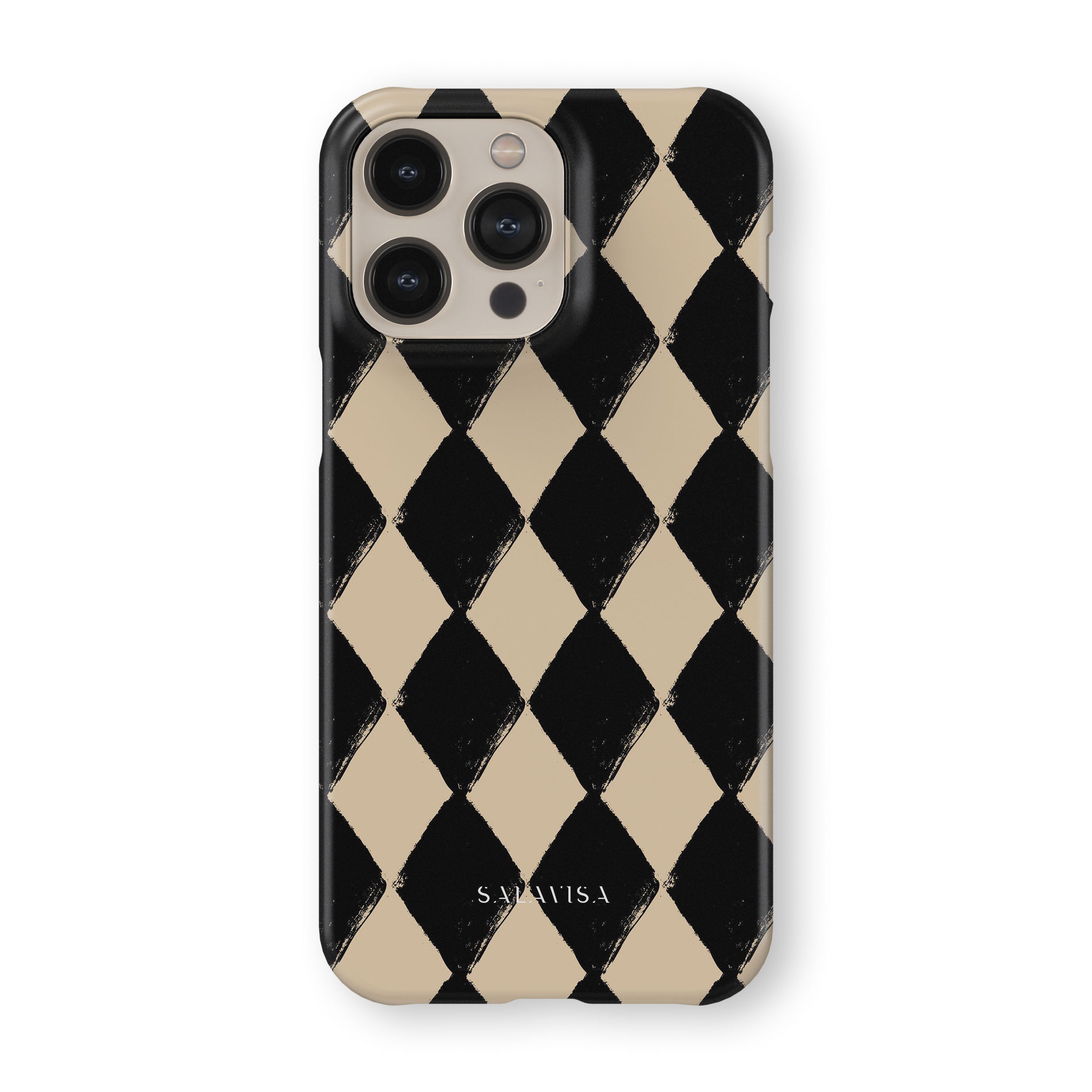 Diamond Chess Pattern Phone Case - Premium Protective Cover for iPhone & Samsung - Perfect for Chess Lovers & Board Game Enthusiasts