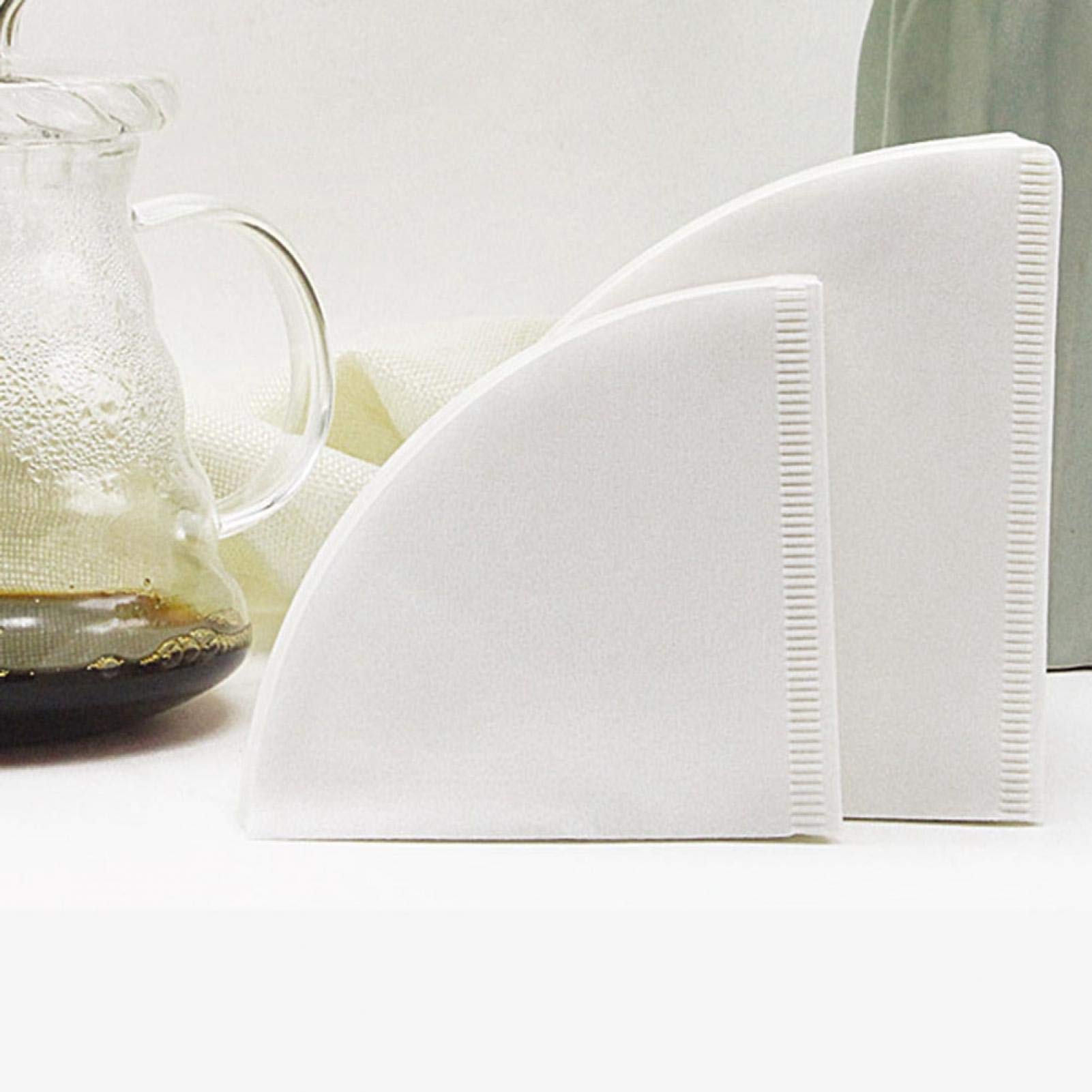 Premium Coffee Filter Papers - Disposable Cone Drip Filters for Brewing Fresh Coffee at Home, Office, or Camping