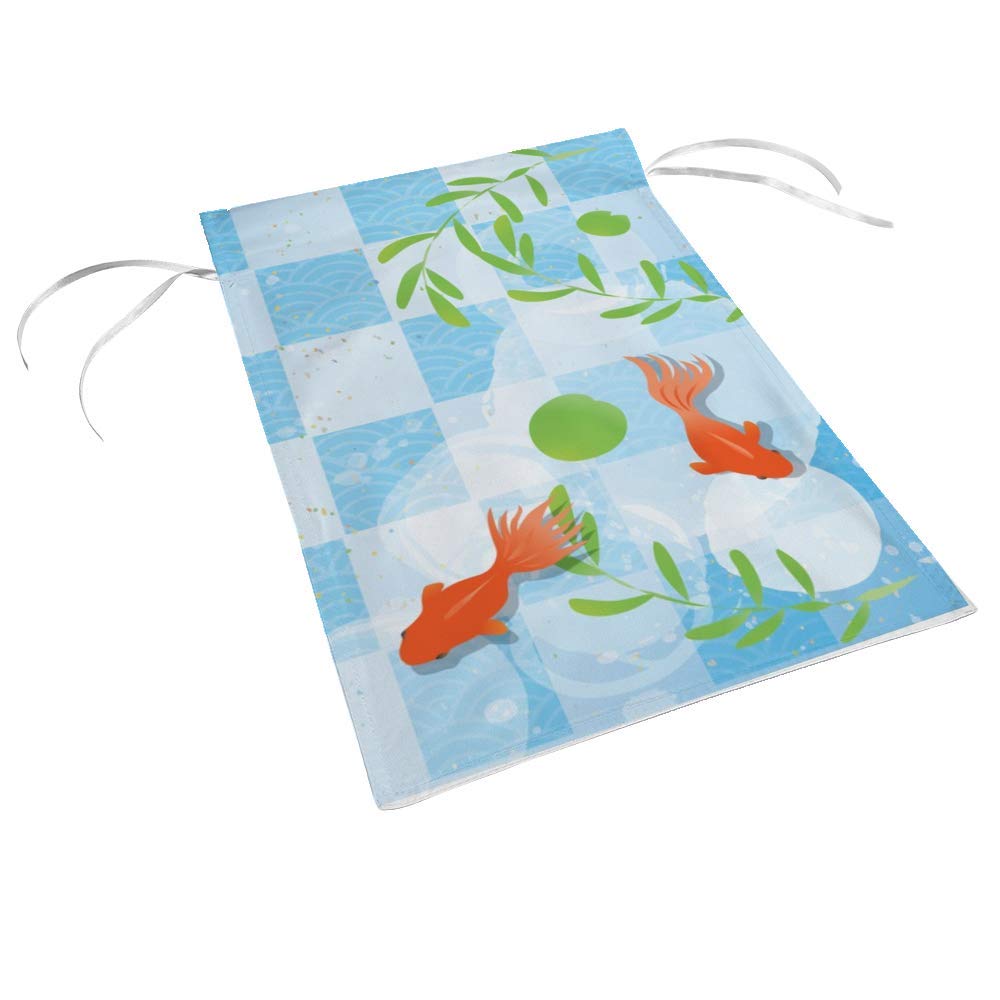 Kuizee 28x40 Inch Double Sided Garden Flag - Japanese Style Goldfish & Aquatic Plants Welcome Decorative Yard Banner for Outdoor Seasonal Festivals | Durable Polyester Material | Perfect for Patio, Lawn, Porch & Garden Decor