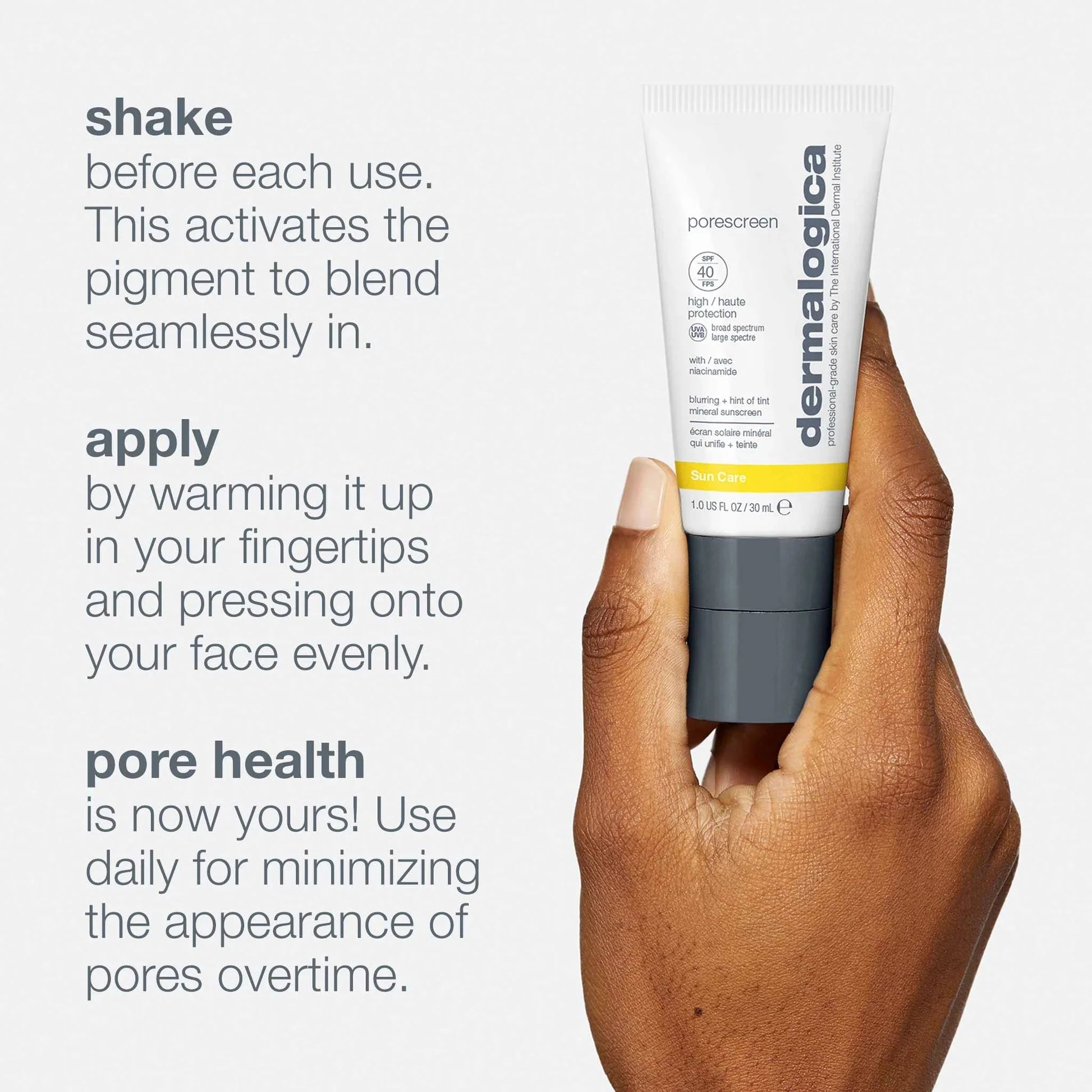 Porescreen SPF 40 Mineral Sunscreen - Oil-Free, Non-Greasy Face Sunscreen for Daily Protection | Perfect for Outdoor Activities, Beach & Daily Skincare Routine