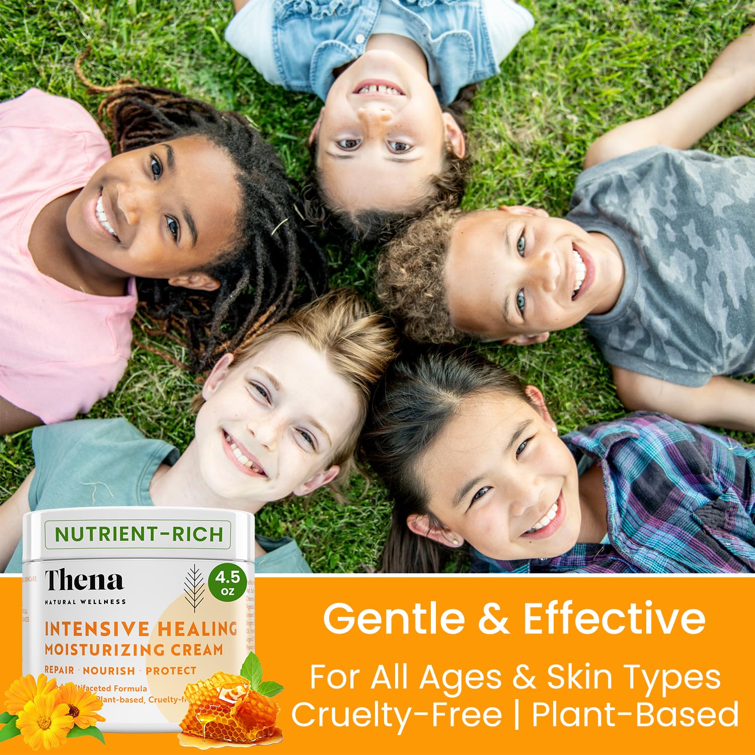 Thena Intensive Healing & Restorative Moisturizing Cream - Travel Size for Dry, Sensitive Skin - Perfect for On-the-Go Skincare, Airplane Travel & Emergency Relief