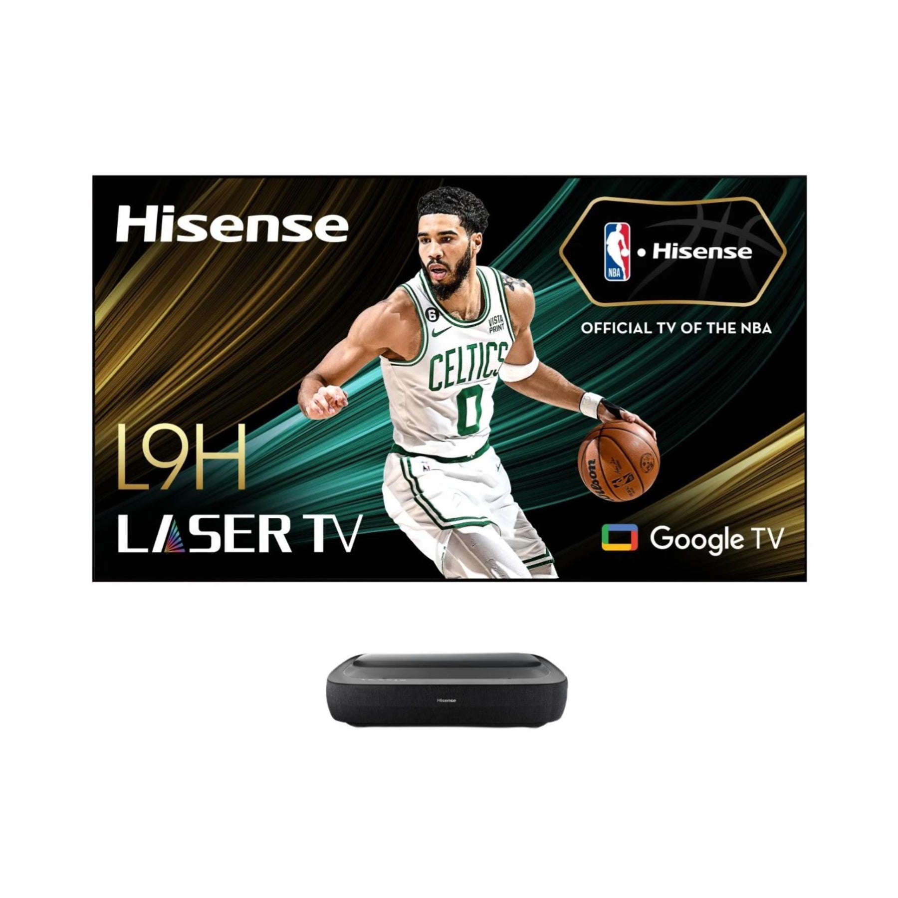 Hisense 100L9H 100-inch 4K UHD TriChroma Laser TV (DLT100C) - Open Box Deal | Home Theater Projector for Movie Nights & Gaming