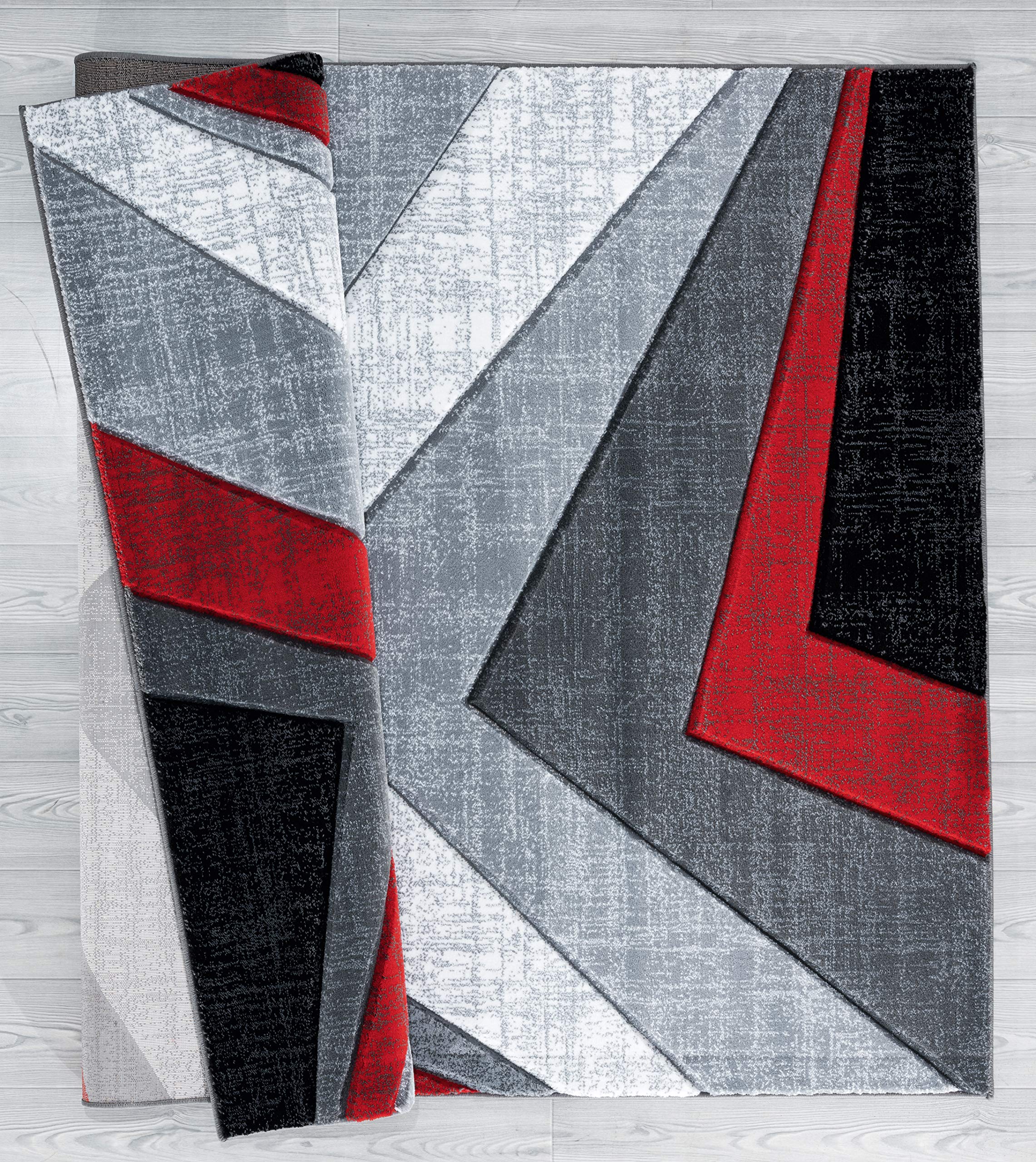 United Weavers of America Bristol Zine Red Round Rug 7'10