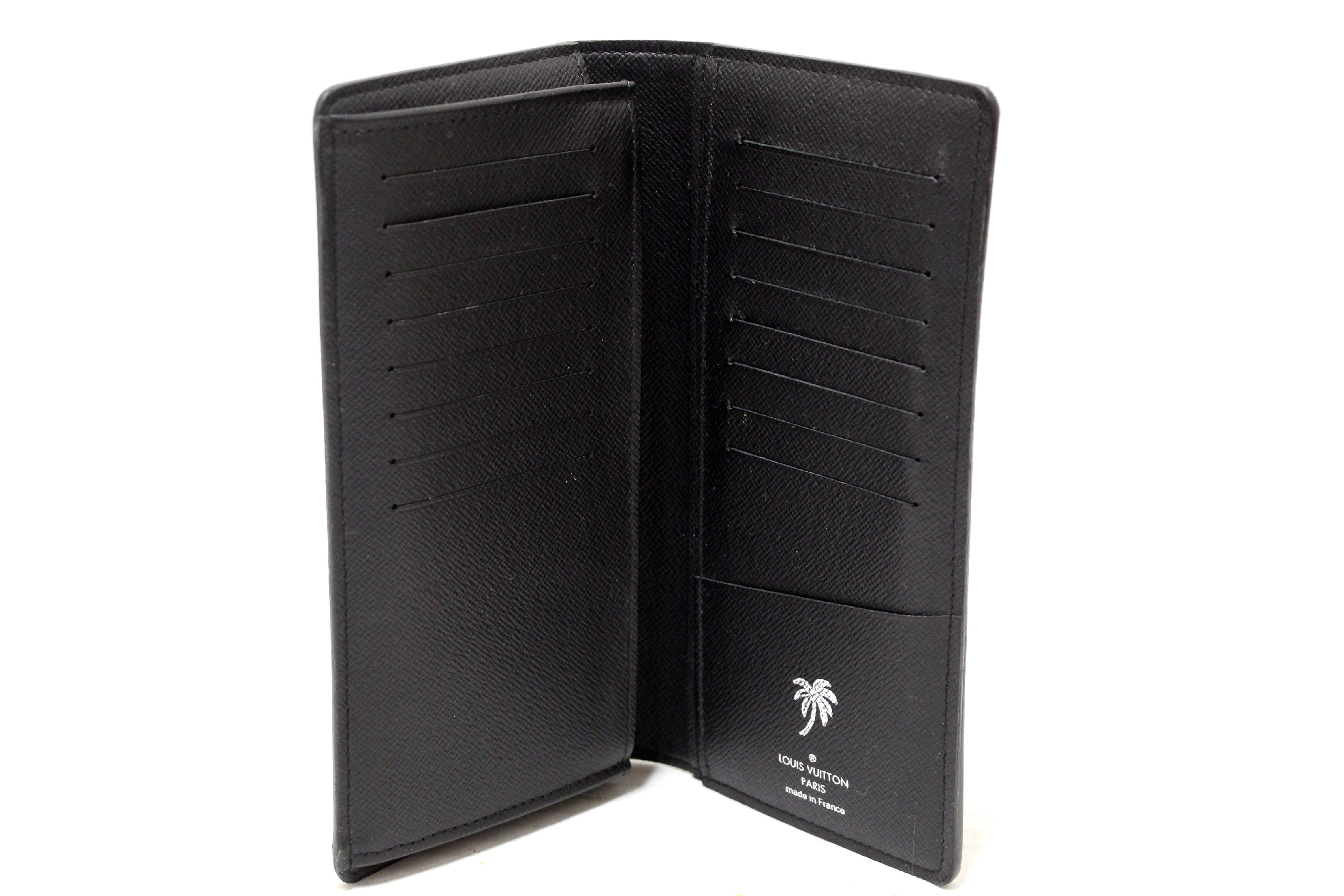 Authentic Louis Vuitton Damier Graphite Canvas Brazza Wallet for Men - Slim RFID Blocking Bifold Credit Card Holder - Perfect for Business, Travel & Everyday Use