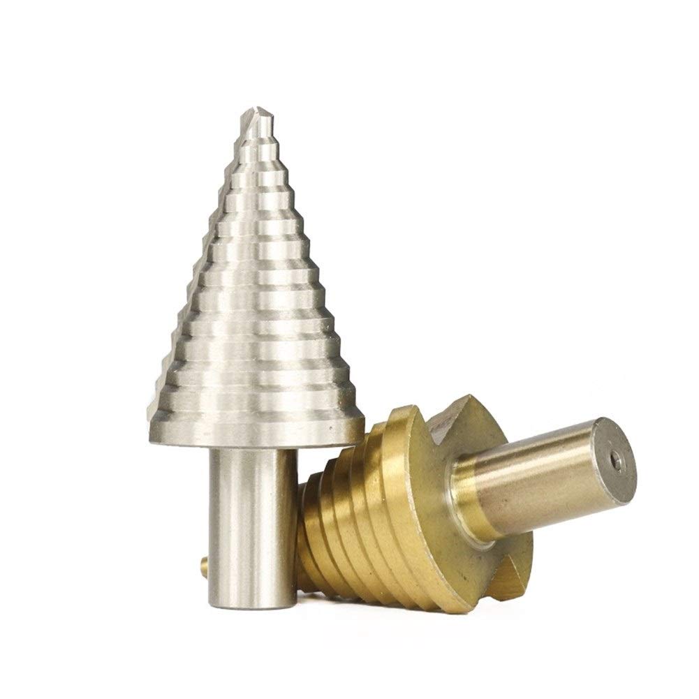 5-35mm HSS Step Drill Bit Set, TiN Coated Cone Shank for Wood & Metal - Perfect for DIY Projects, Home Repairs & Professional Metalworking