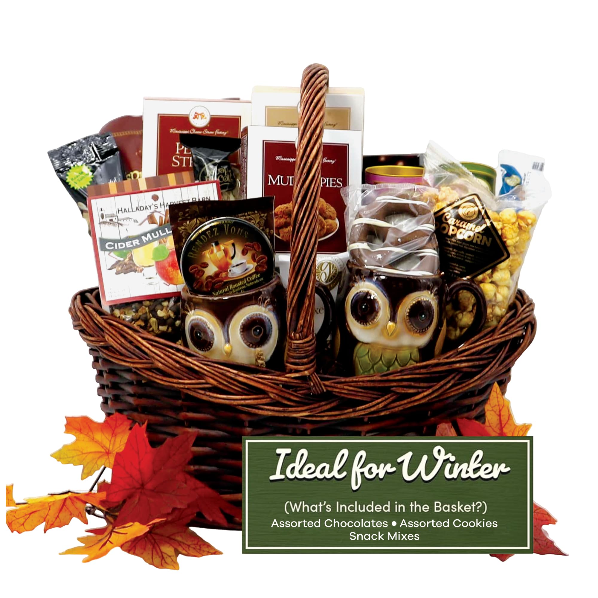 Gourmet Fall Gift Basket - Large Thanksgiving & Christmas Snack Hamper with Sweets & Chocolates (6 lbs) - Perfect for Family, Office, Sympathy, Anniversary & Welcome Gifts | Holiday Party, Corporate Events & Home Decor