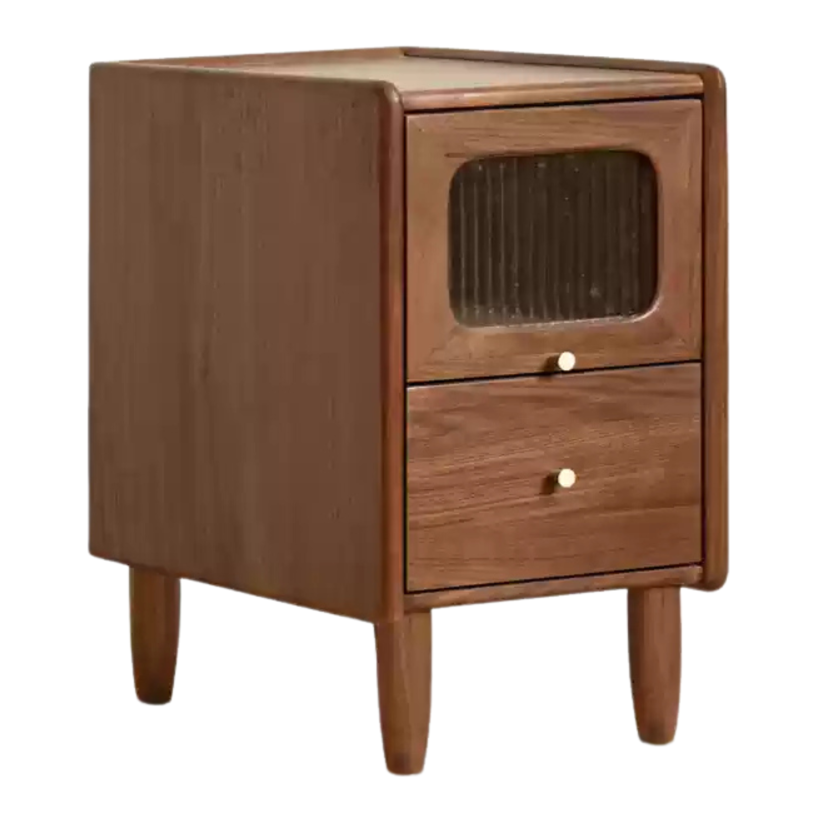 15.8x13.7x21.7 inch / 40x35x55сm / Rich Dark Walnut color / Black Walnut  bedside table (without lamp)