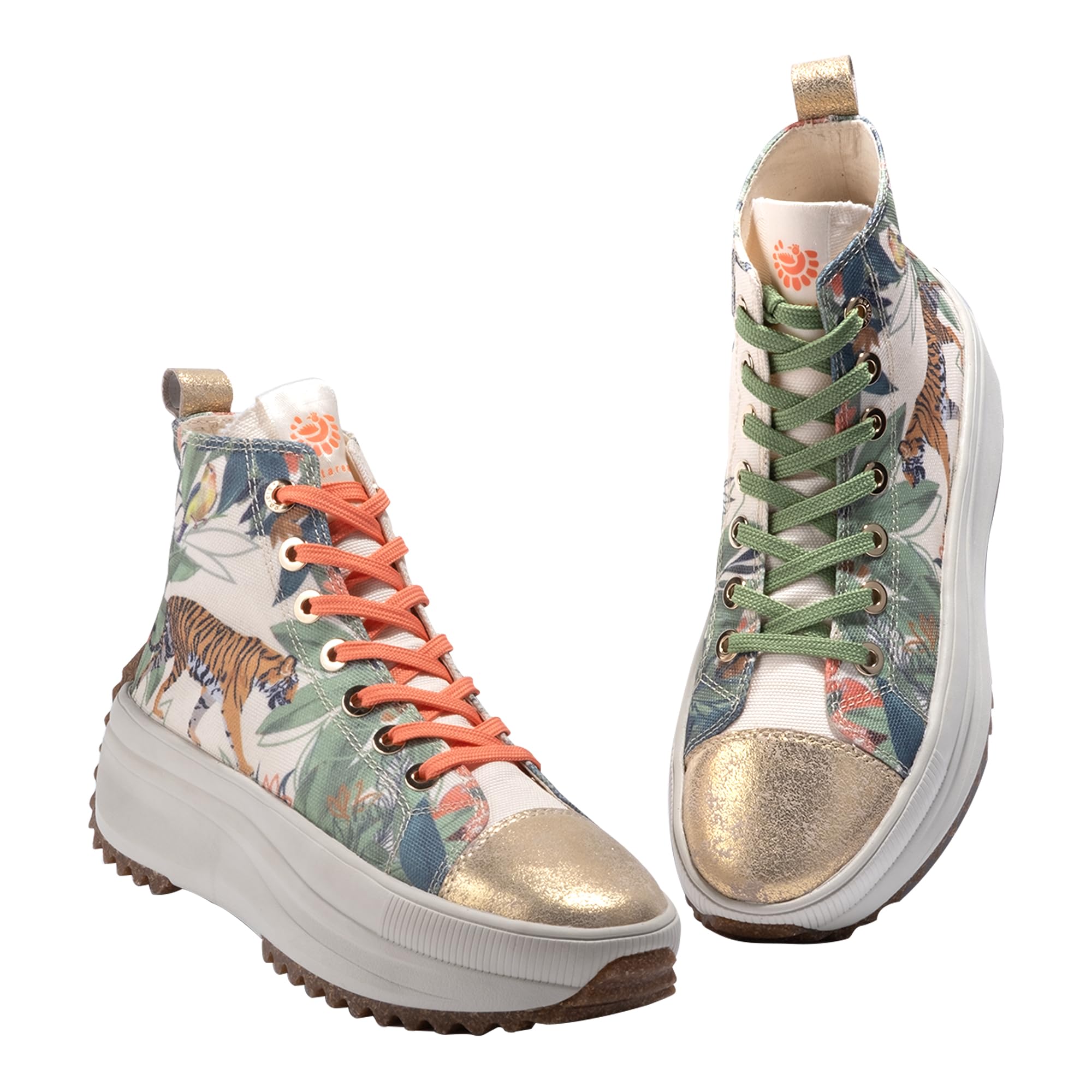 JATAREA Women's Fashion Sneakers - Genuine Leather Casual Shoes with Comfortable Cushioned Insole, TPR Rubber & Ethylene Vinyl Sole | Stylish Lightweight Walking Shoes for Travel, Work & Everyday Wear
