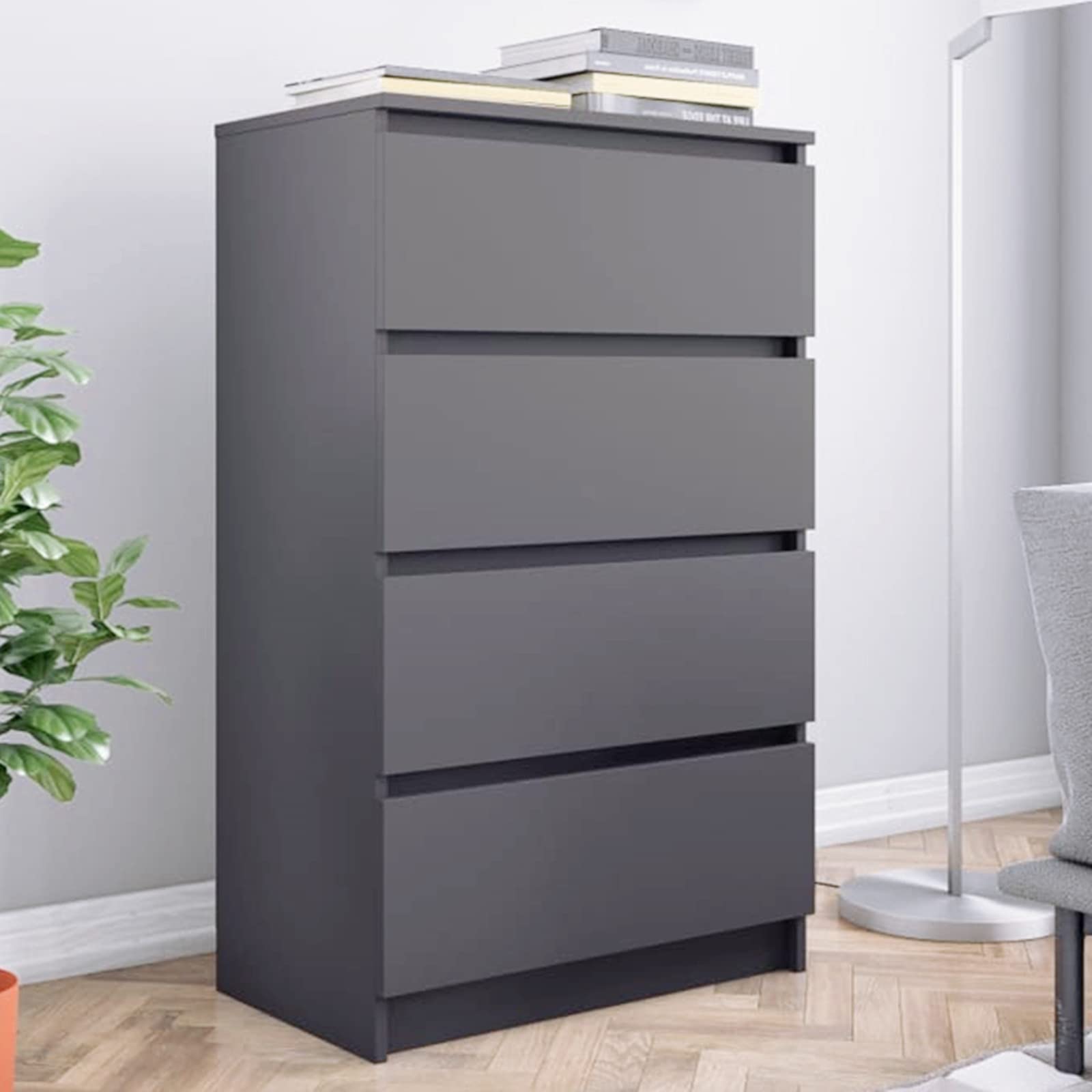 4-Drawer Chest with Side Table - 23.6