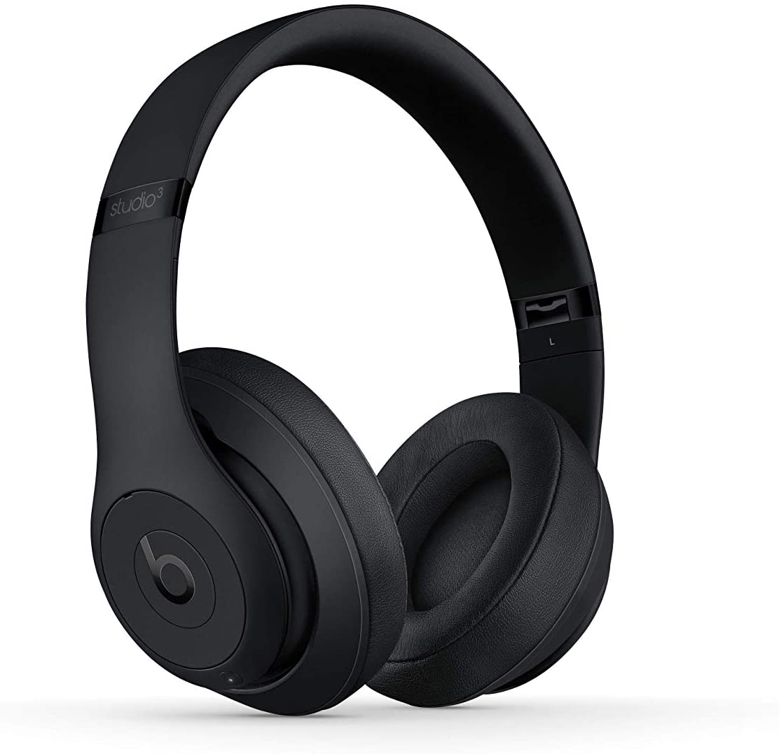 Beats Studio3 Wireless Noise Cancelling Bluetooth Headphones - Matte Black (MX3X2LL) | Over-Ear Comfort for Travel, Work & Music Lovers