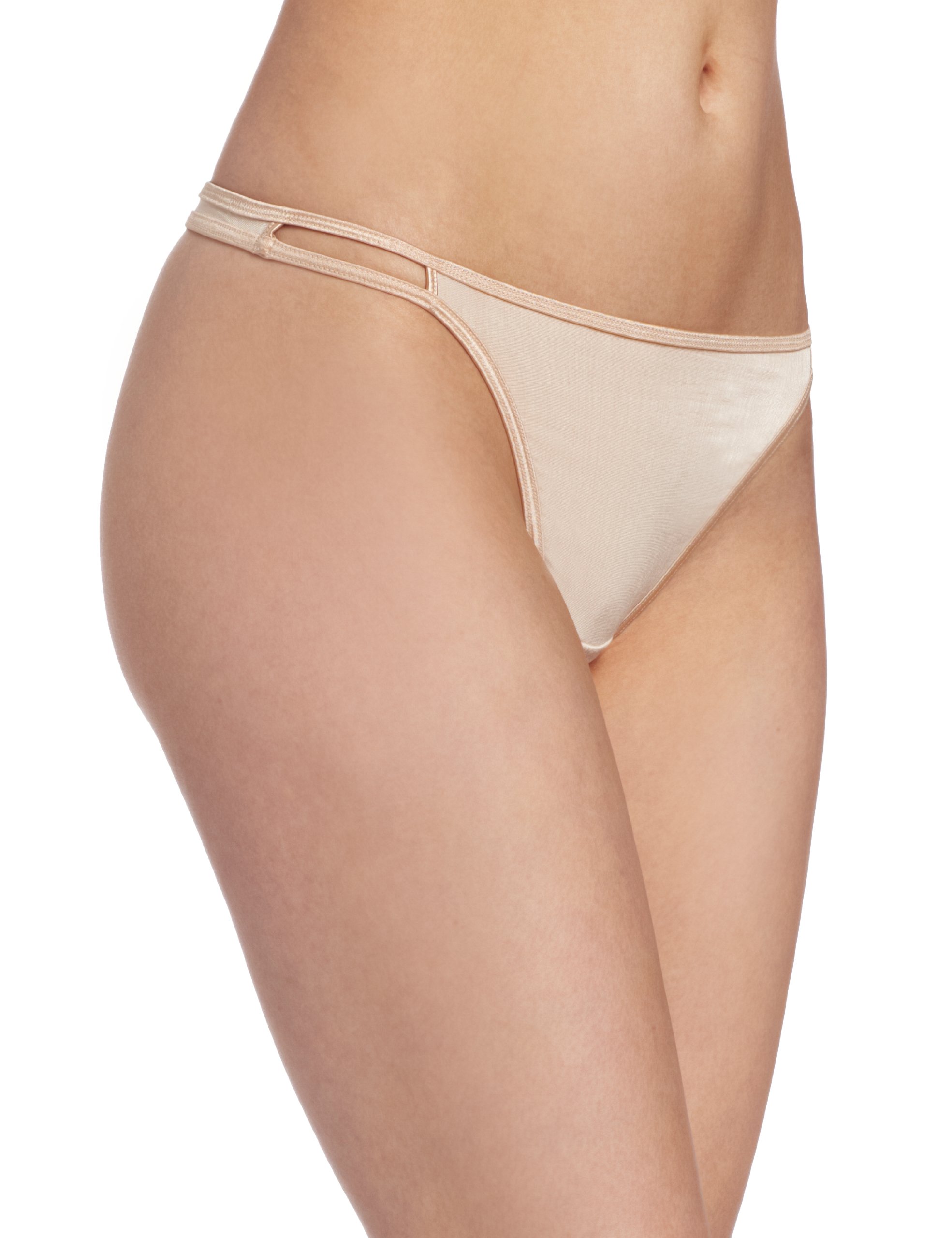 Vanity Fair Women's Body Shine Illumination Thong Panty 18109 - Comfortable Seamless Underwear for Everyday Wear & Special Occasions
