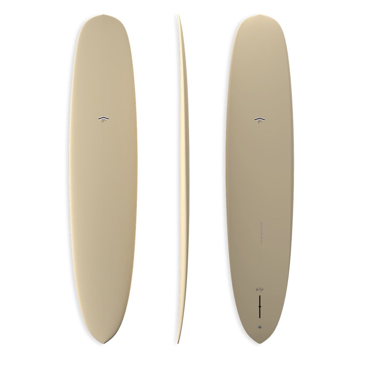 CJ Nelson Neo Classic 9'5 Surfboard - Tan Thunderbolt Silver - Premium Longboard for Wave Riding & Beach Lifestyle