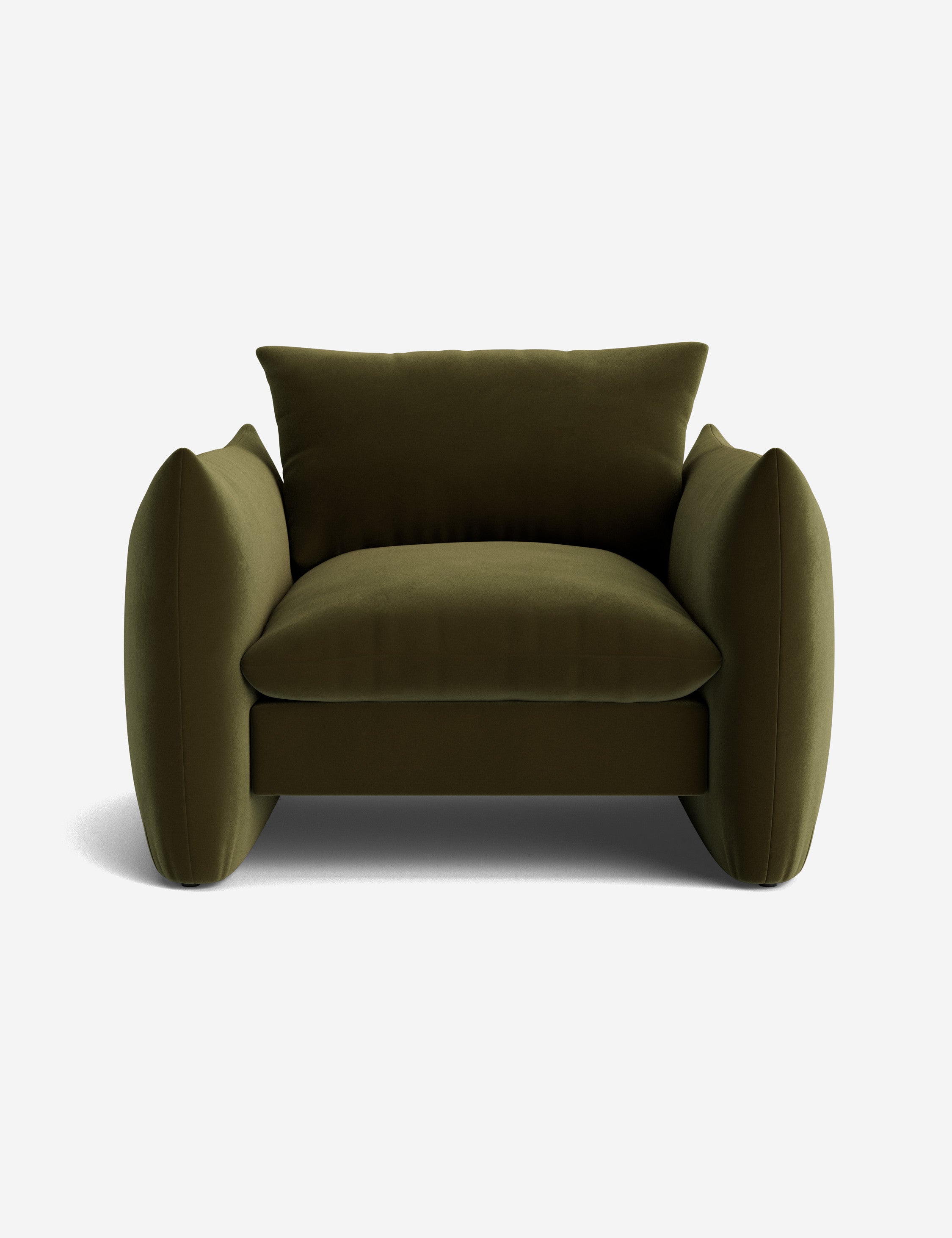 Stylish Banks Accent Chair - Modern Upholstered Lounge Chair for Living Room, Bedroom & Office - Comfortable Reading Chair with Sturdy Wooden Legs