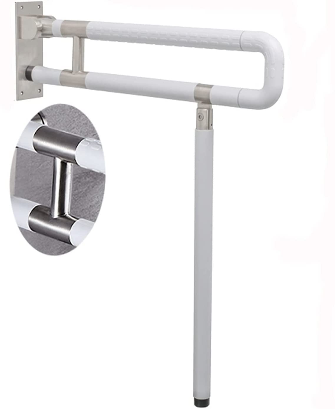 Stainless Steel Bathroom Safety Grab Bar - Non-Slip Shower Handrail & Towel Rack for Elderly & Disabled - ADA Compliant Toilet Support Handle for Bathroom, Shower, and Wet Room Safety