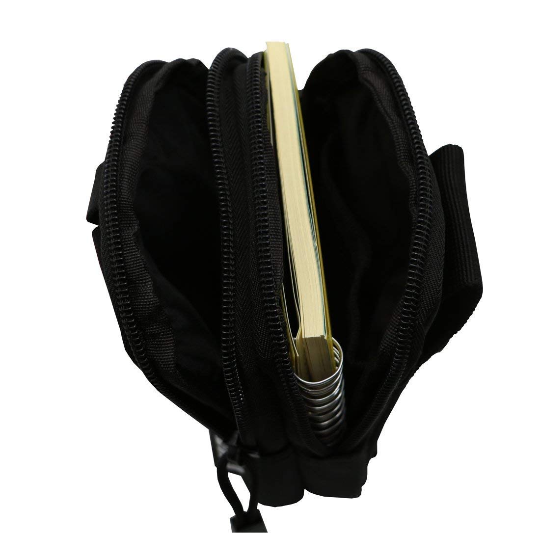 Tactical MOLLE Pouch - Black Belt & Backpack Accessories for Outdoor, Hiking, Camping & Survival Gear Organization