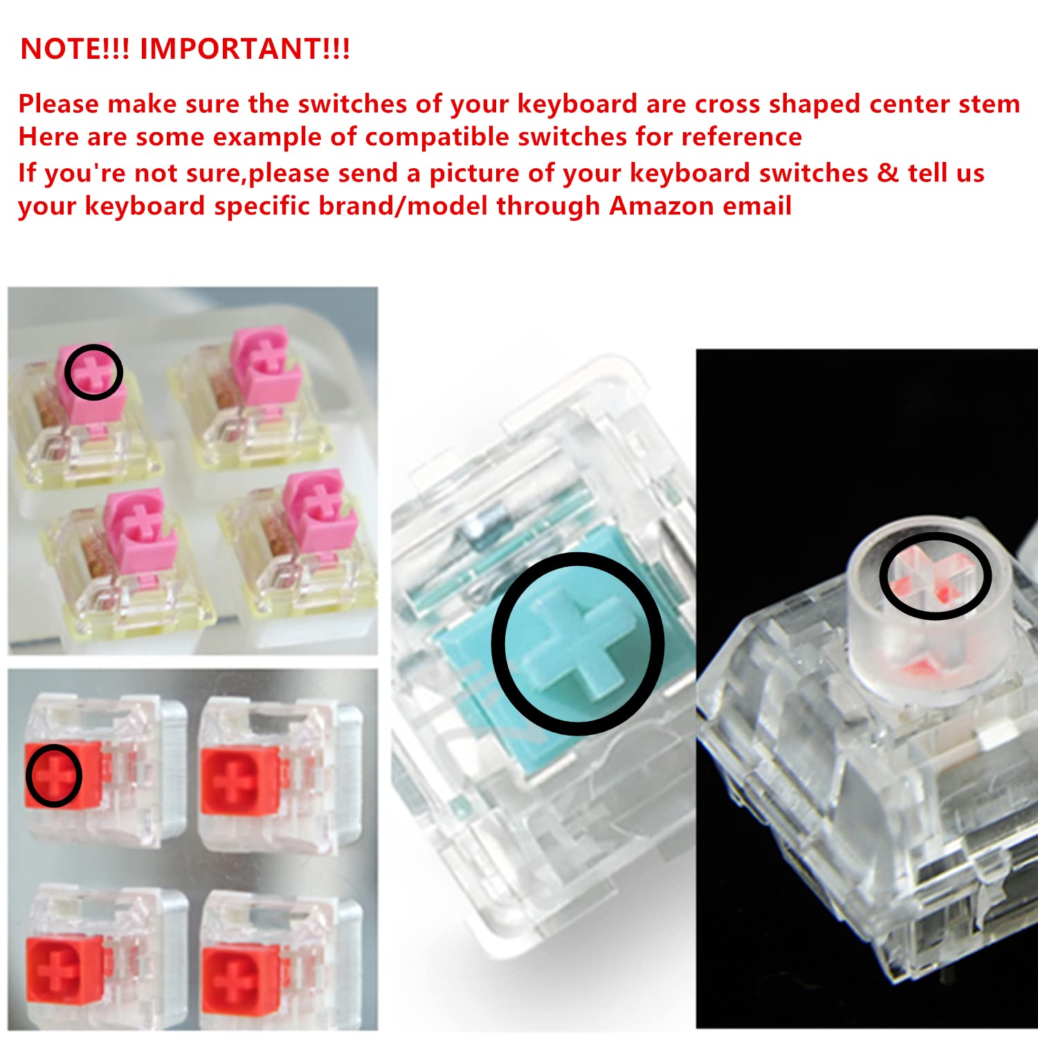 SYA ZOMOPLUS Cute Cat-Claws Keycaps - 3D Novelty Squishy-Paws Keycaps for Cherry MX Switches (4 Keys) | OEM Profile Custom Mechanical Keyboard Keycaps for Gaming & Typing | Perfect for Cat Lovers & Keyboard Enthusiasts