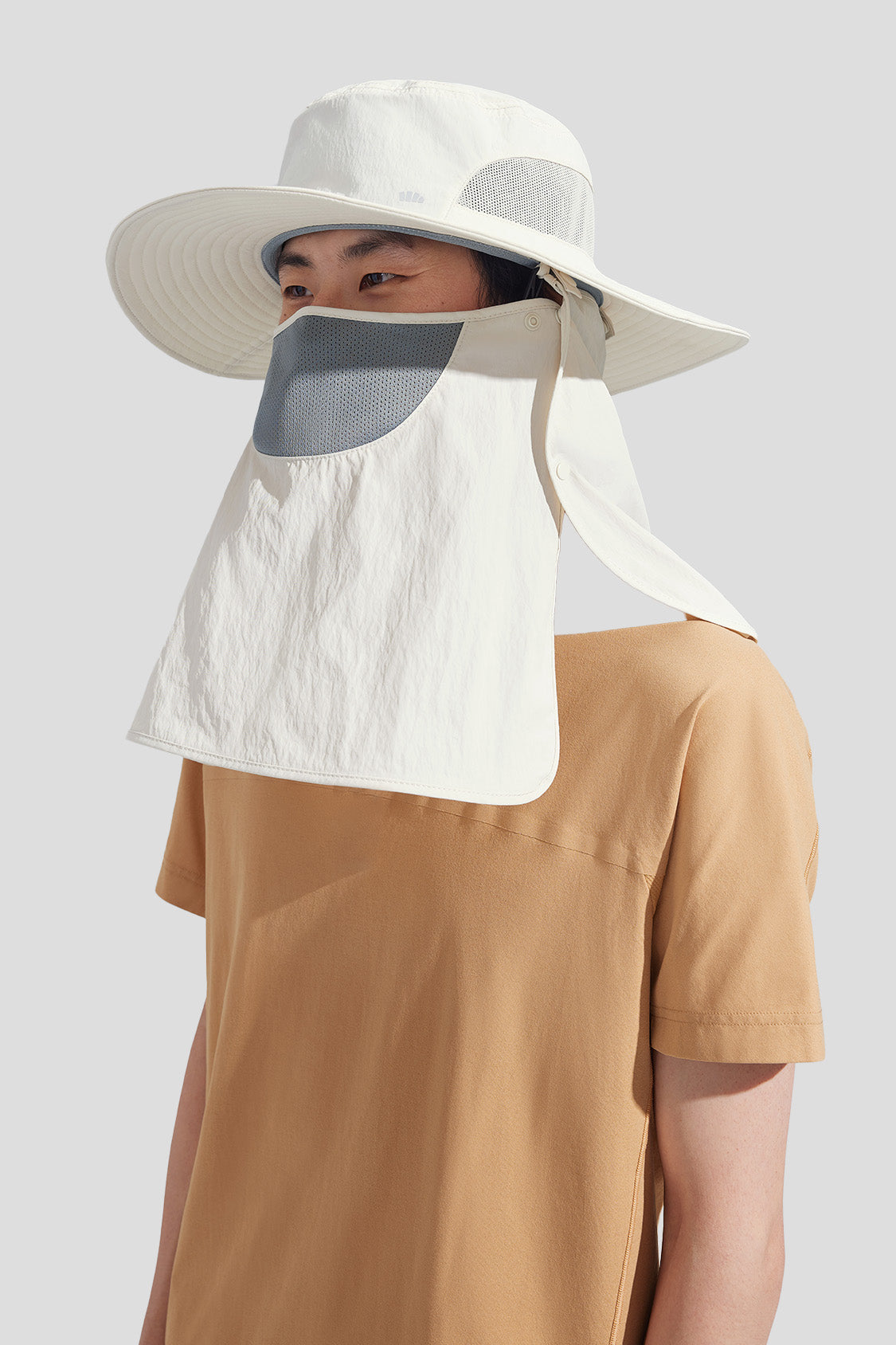 UPF50+ Men's Full Coverage Sun Protection Fishing Hat - Wide Brim Outdoor Hat for Fishing, Hiking & Beach - UV Protective Sun Hat for Men